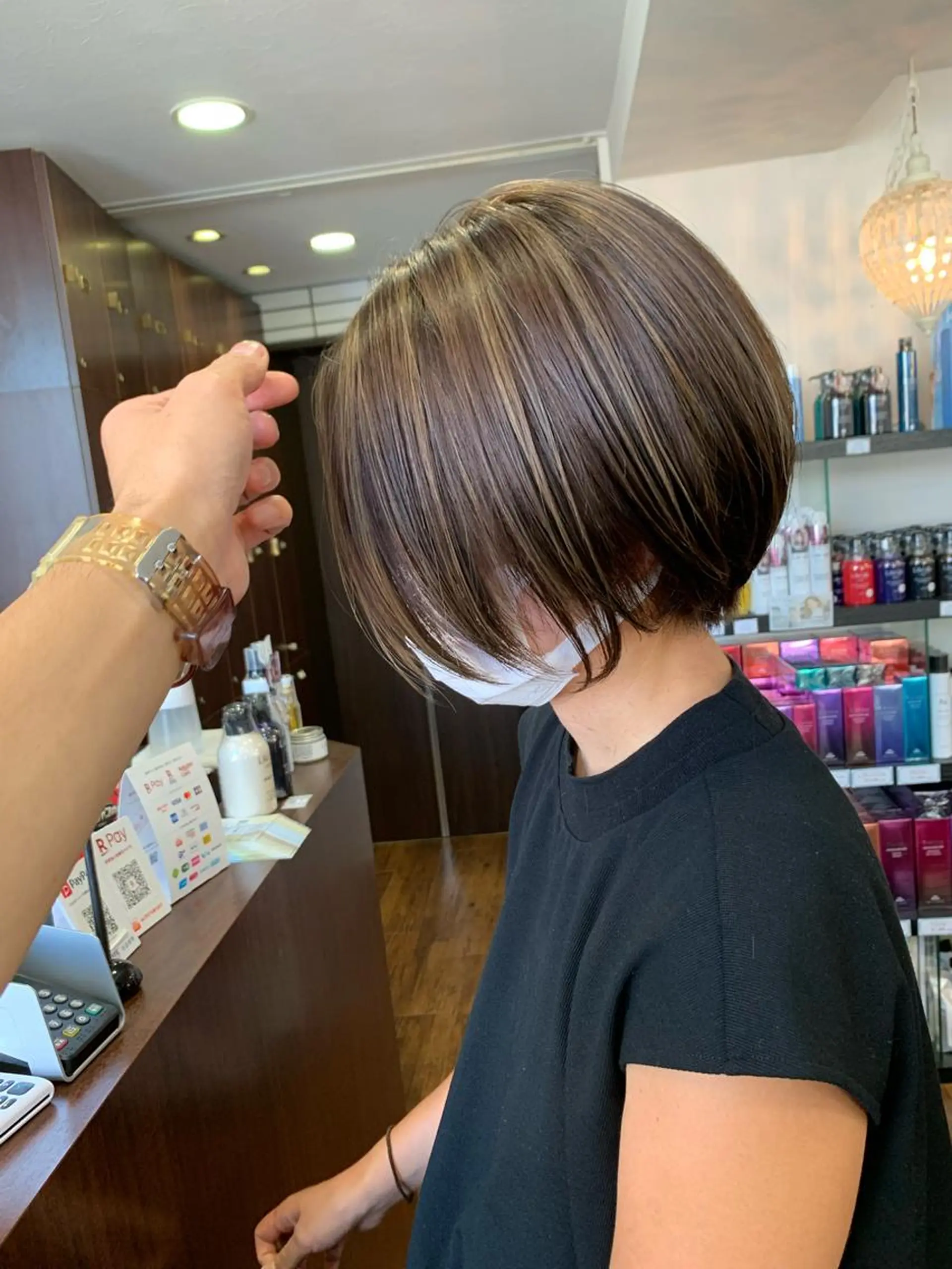 ショート カラー カット 縮毛矯正/ショート/ レイヤー/畑中正敏のヘアスタイル