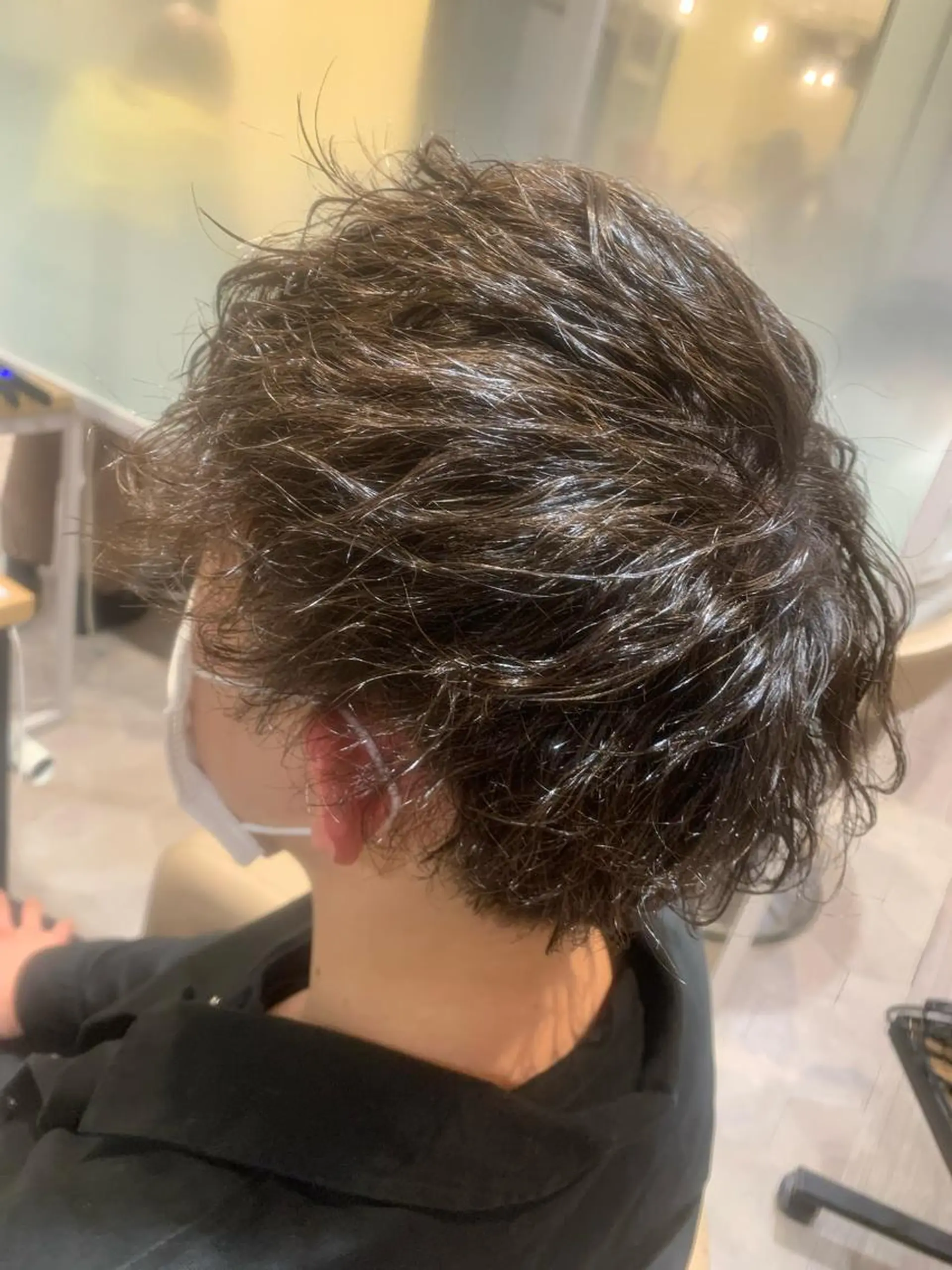 ショート パーマ HAIR＆MAKE EARTH元住吉所属・圧倒的艶髪✨ 掛川大輝のヘアスタイル