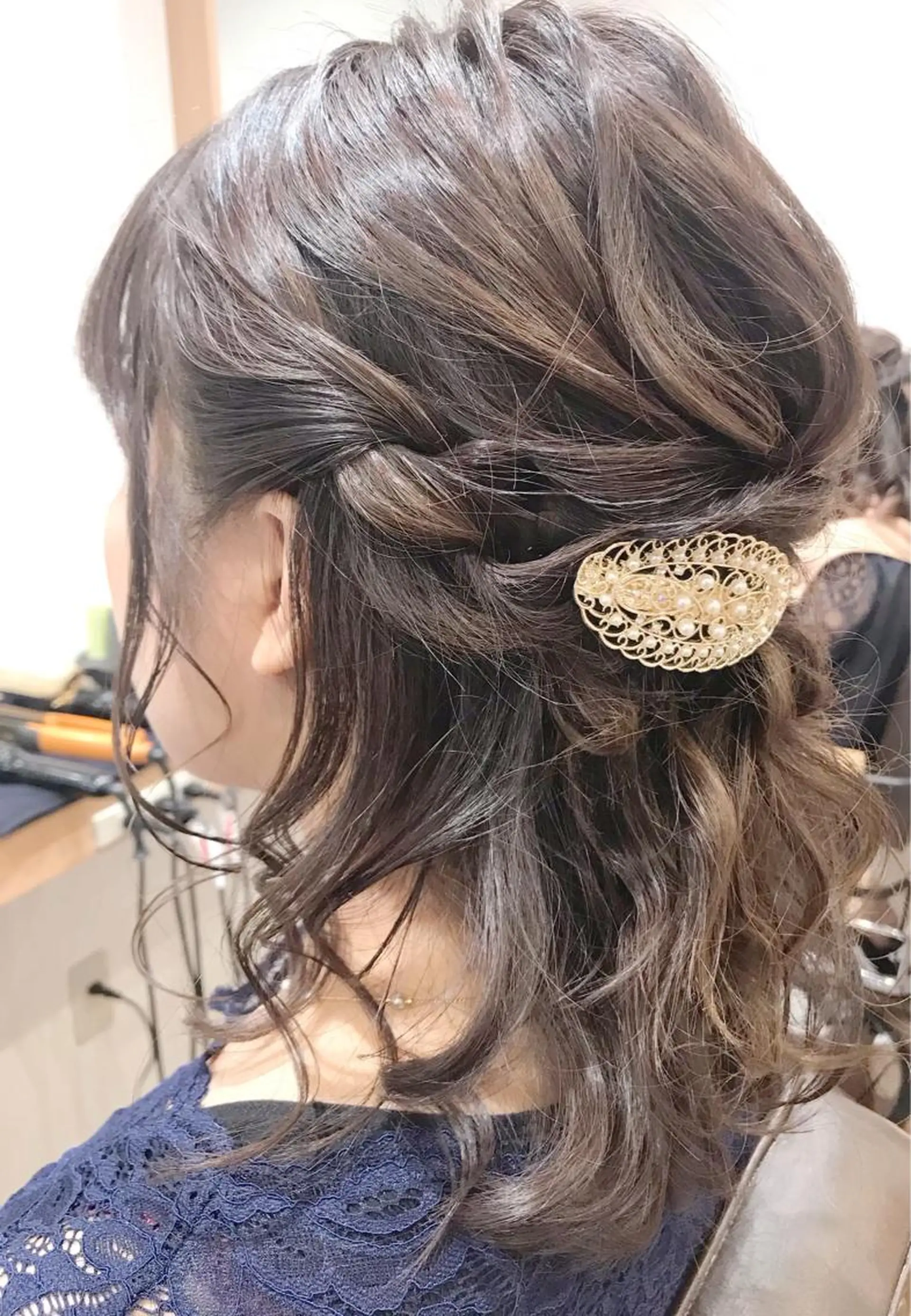 ヘアアレンジ ハーフアップ ヘアセット GRANLUSSO 〜グランルッソ駅前店所属・木口 嘉美のヘアスタイル