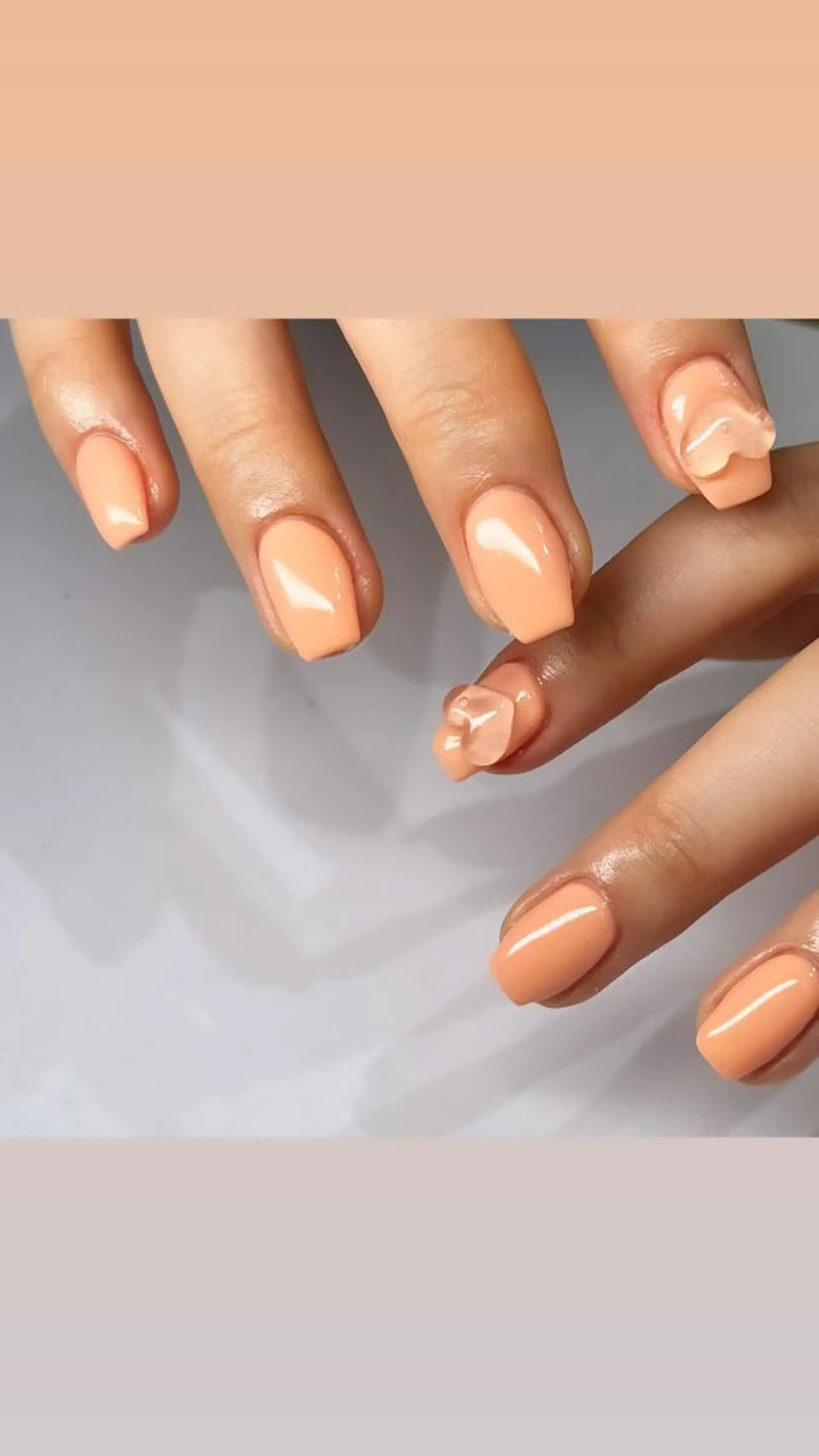 ミディアム ネイル マツエク・マツパ ハート ハンドネイル apopi's所属・apopis＊ close23:00のネイルデザイン