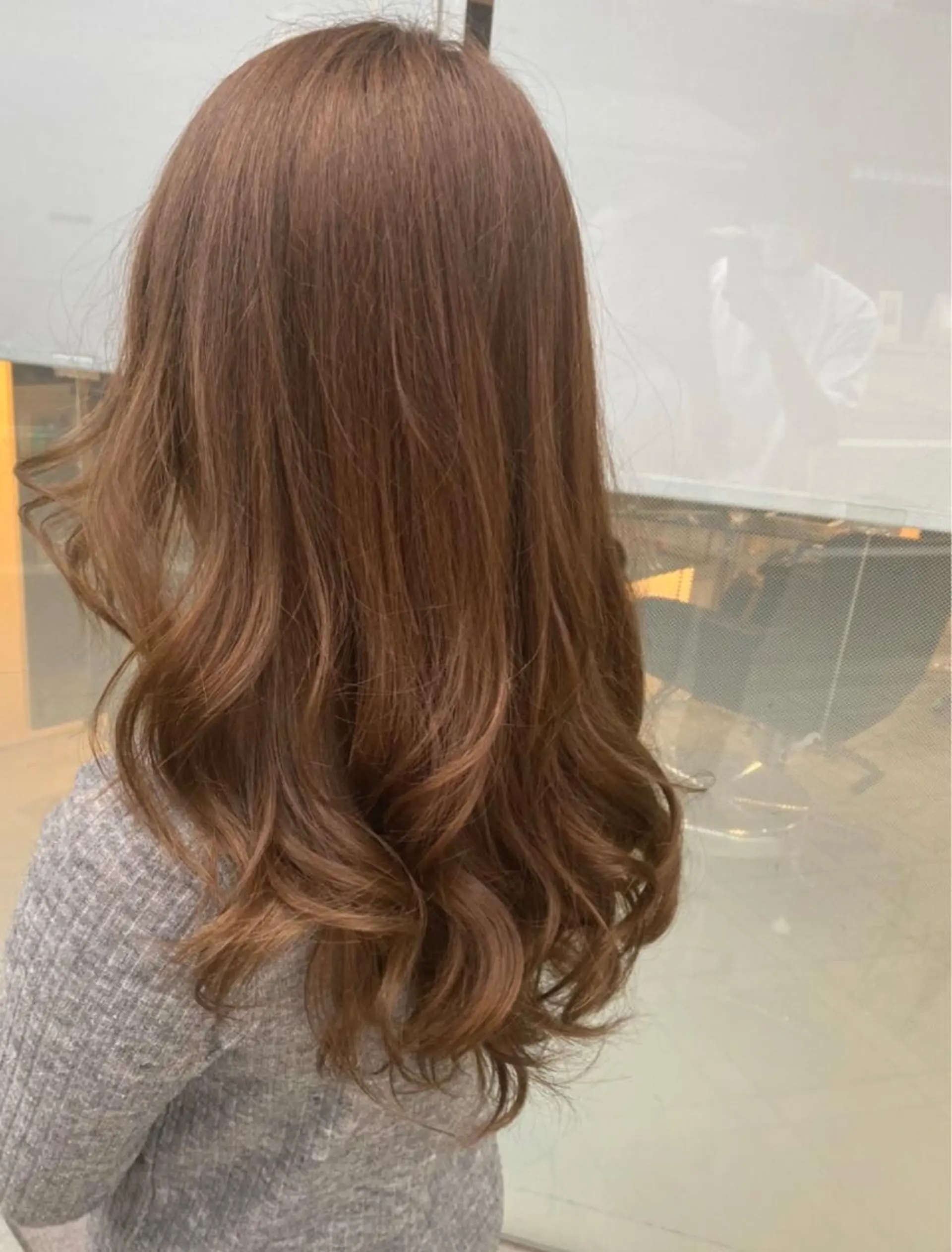 セミロング カラー ブラウンカラー キャラメルブラウン ヘアカラー トリートメント 奥野 貴哉のヘアスタイル