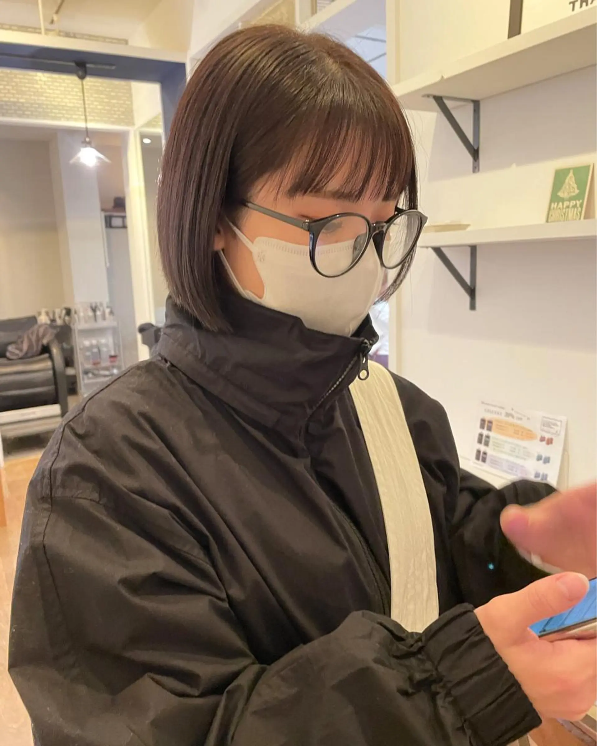 ショート カラー ボブ 似合わせカット カット 髪質改善ストレート✨ パーマヘア✨YUKIのヘアスタイル