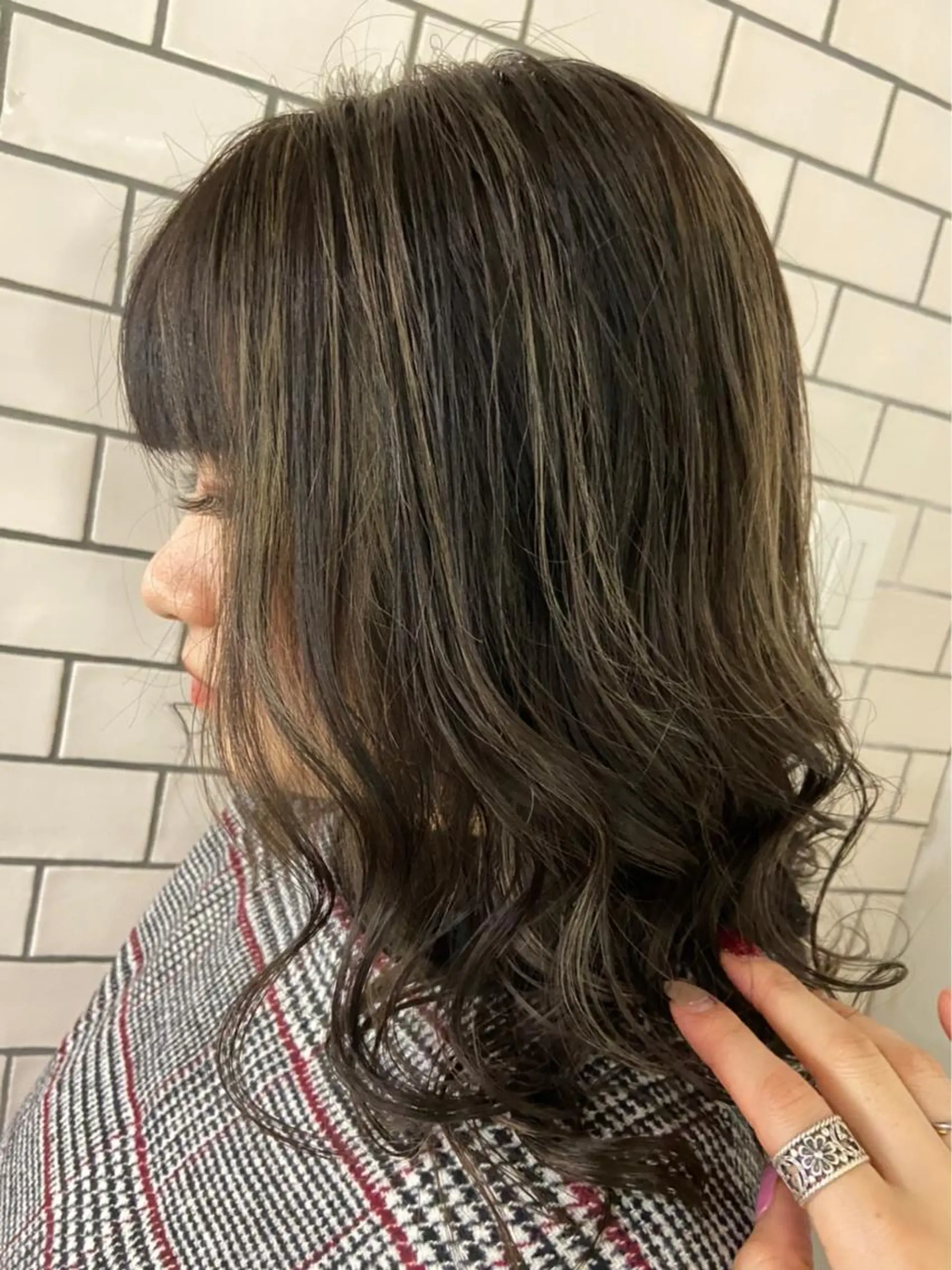 セミロング カラー ヘアアレンジ 指名支持率NO.1 スタイリストのヘアスタイル