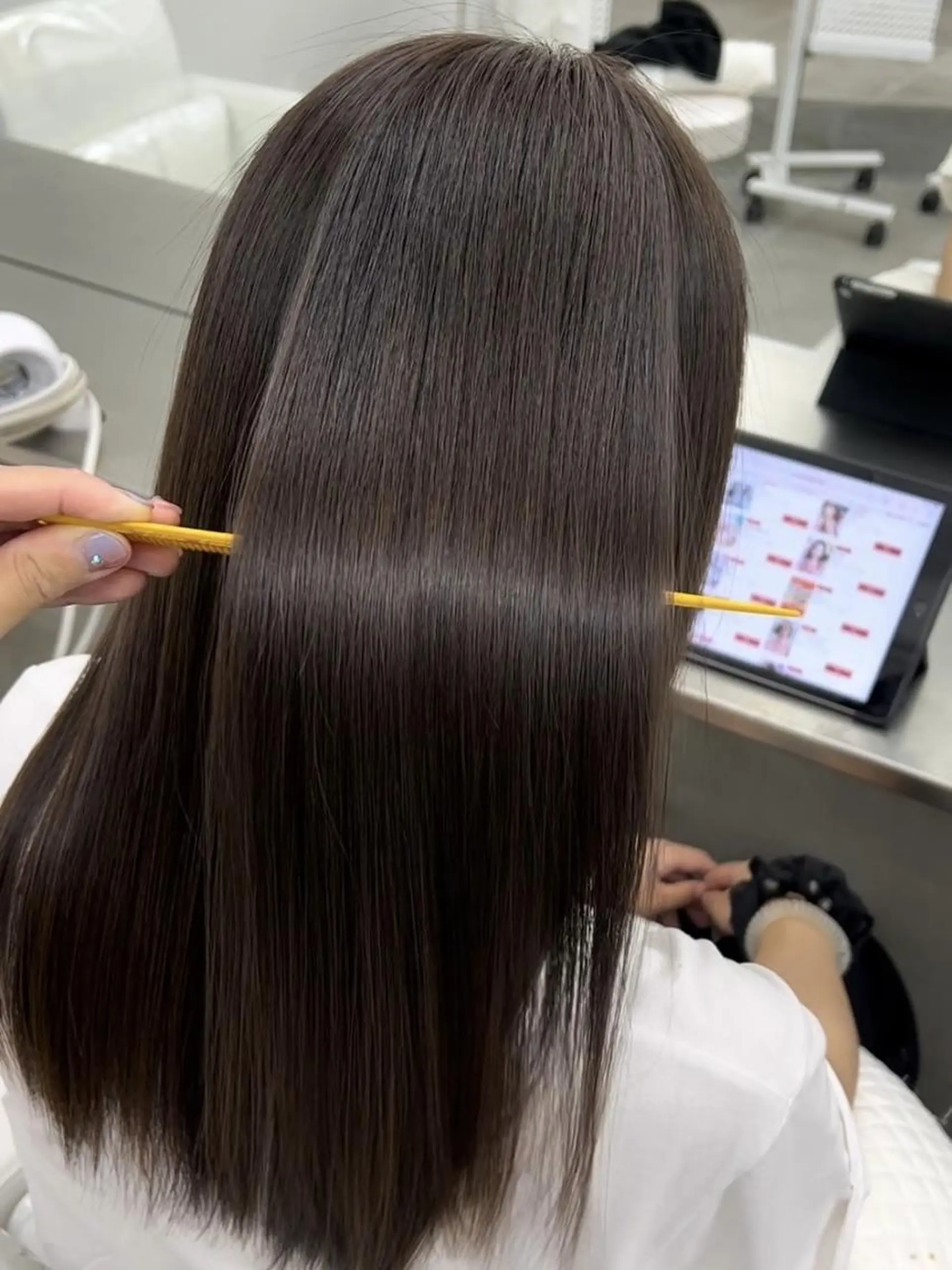 セミロング 💫お呼ばれヘア💫 髪質改善✨トモエ市川のヘアスタイル