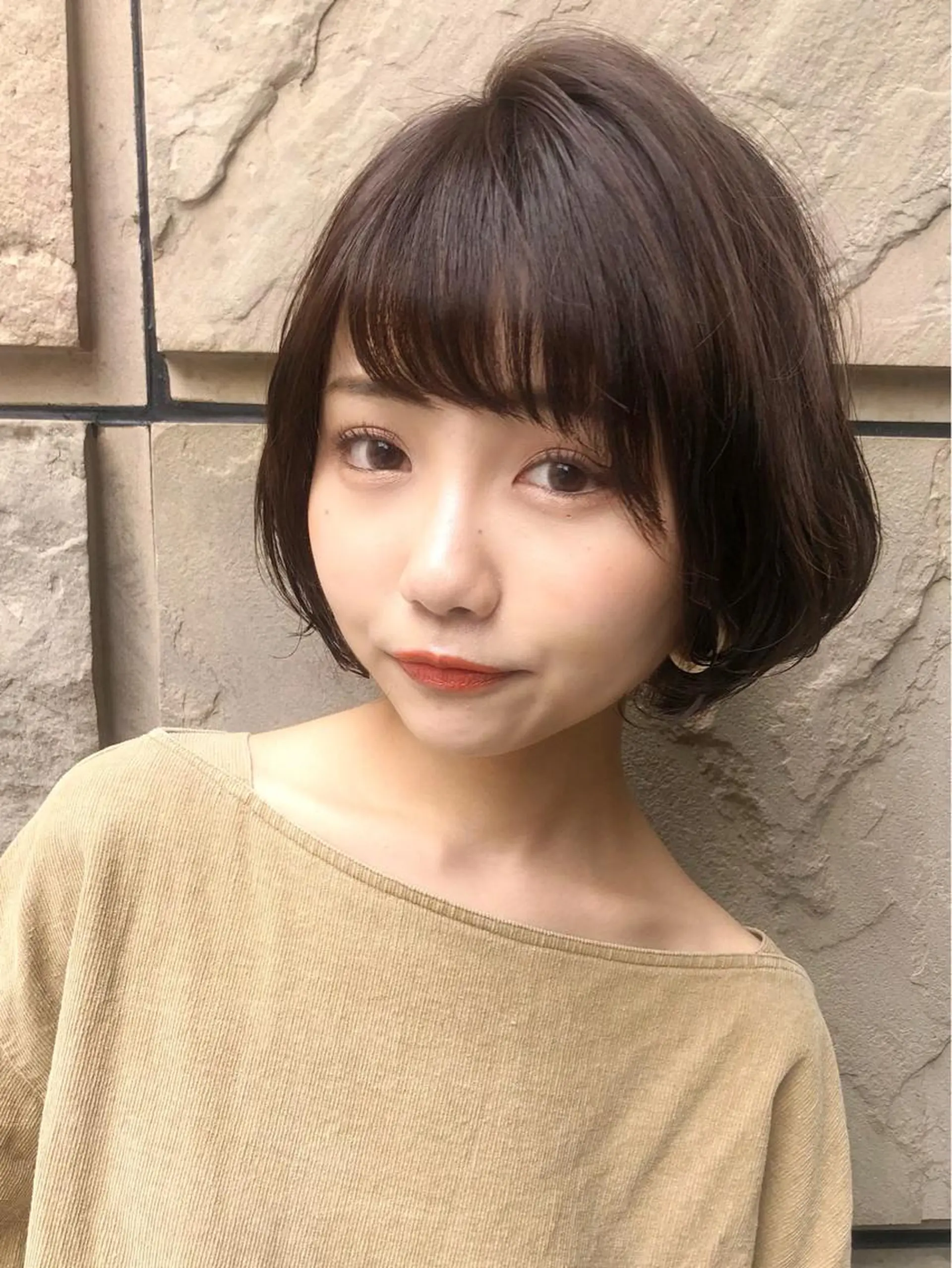 ショート カラー ショートボブ ボブ ショートヘア Loom .by Sea  ルームバイシー所属・レイヤー/前髪/ 韓国/CHIHIROのヘアスタイル