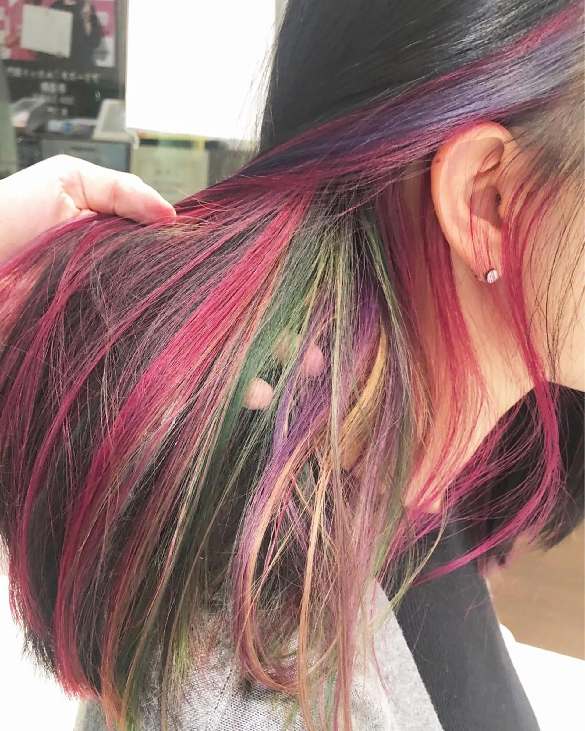 ロング ヘアカラー sano sayakaのヘアスタイル