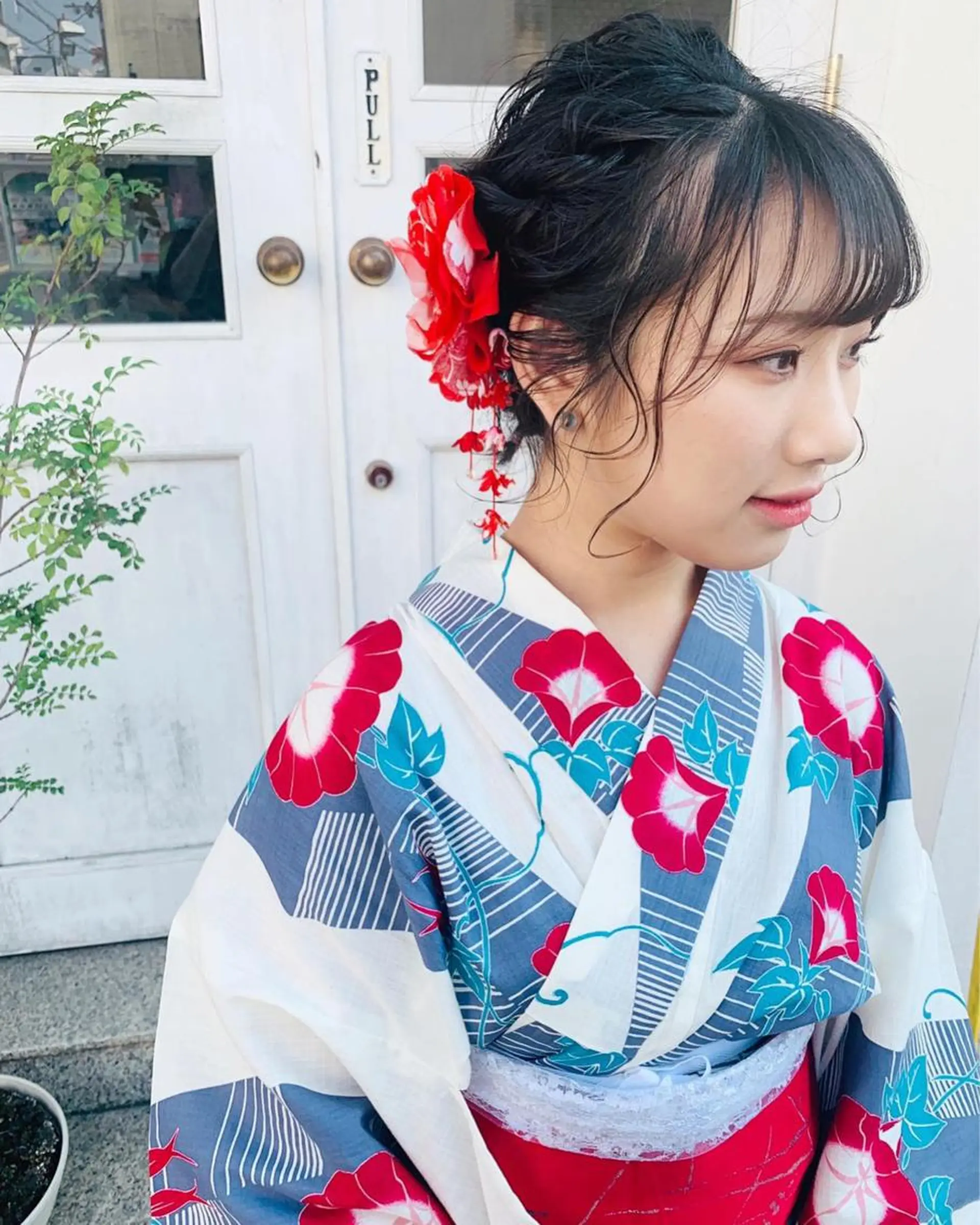 ヘアアレンジ 浴衣 シェアサロン糸所属・おおはし ひかりのヘアスタイル