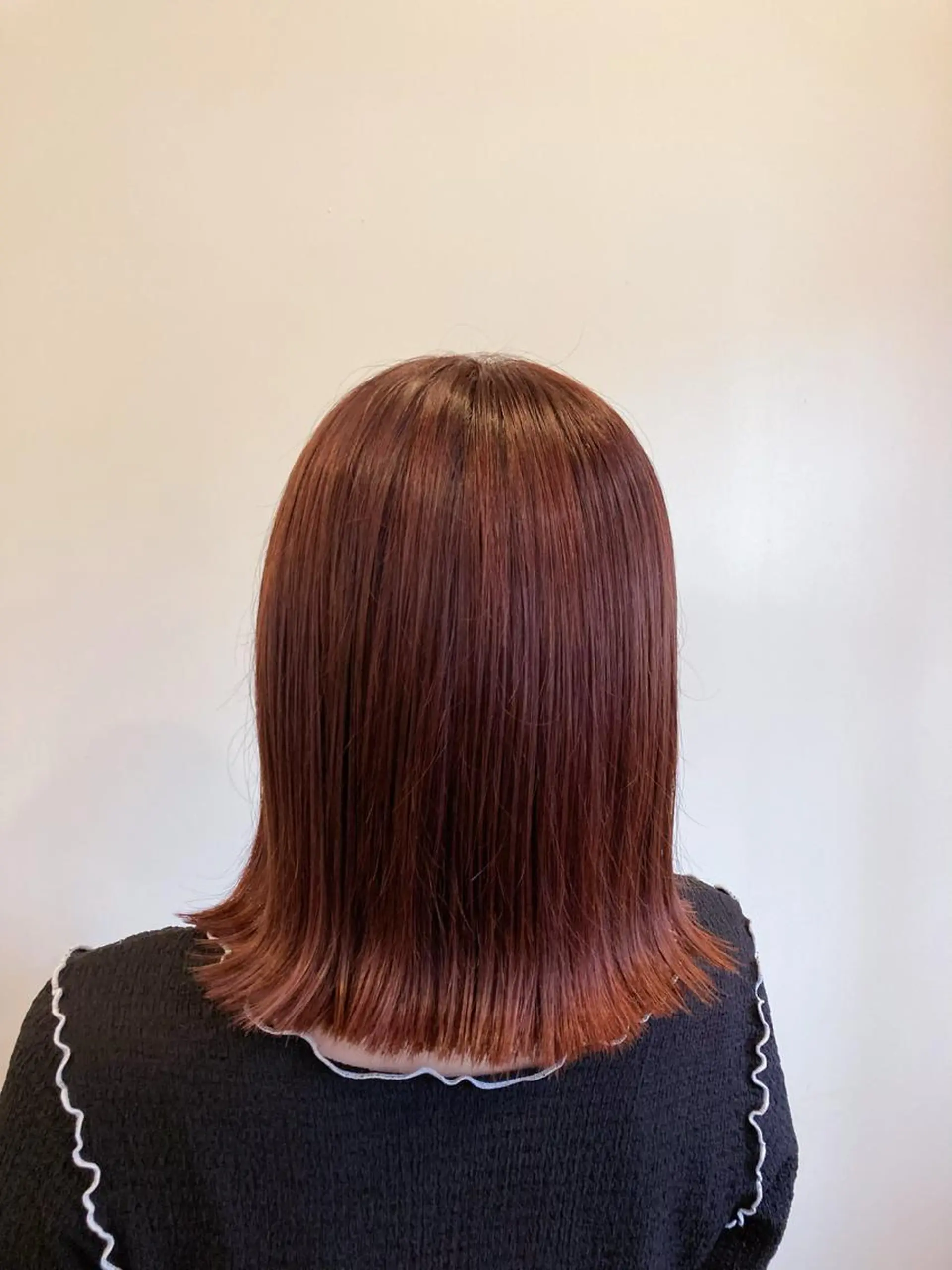 ミディアム カラー ブラウンカラー ピンクカラー ピンクブラウン 💎髪質改善💎 西森千夏のヘアスタイル