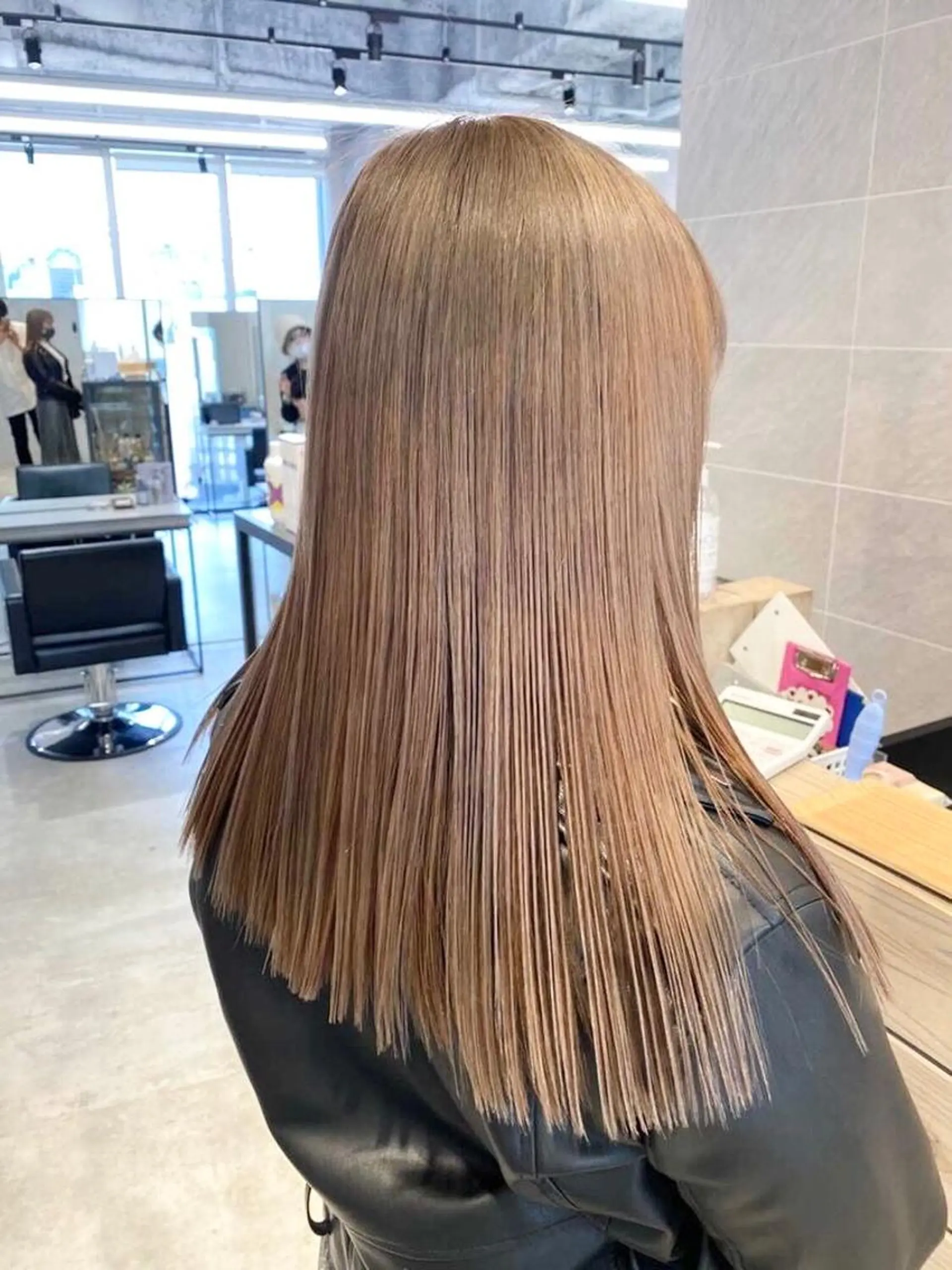 ロング カラー カット ヘアカラー トリートメント ブロンド×ハイトーン /遠藤将太のヘアスタイル