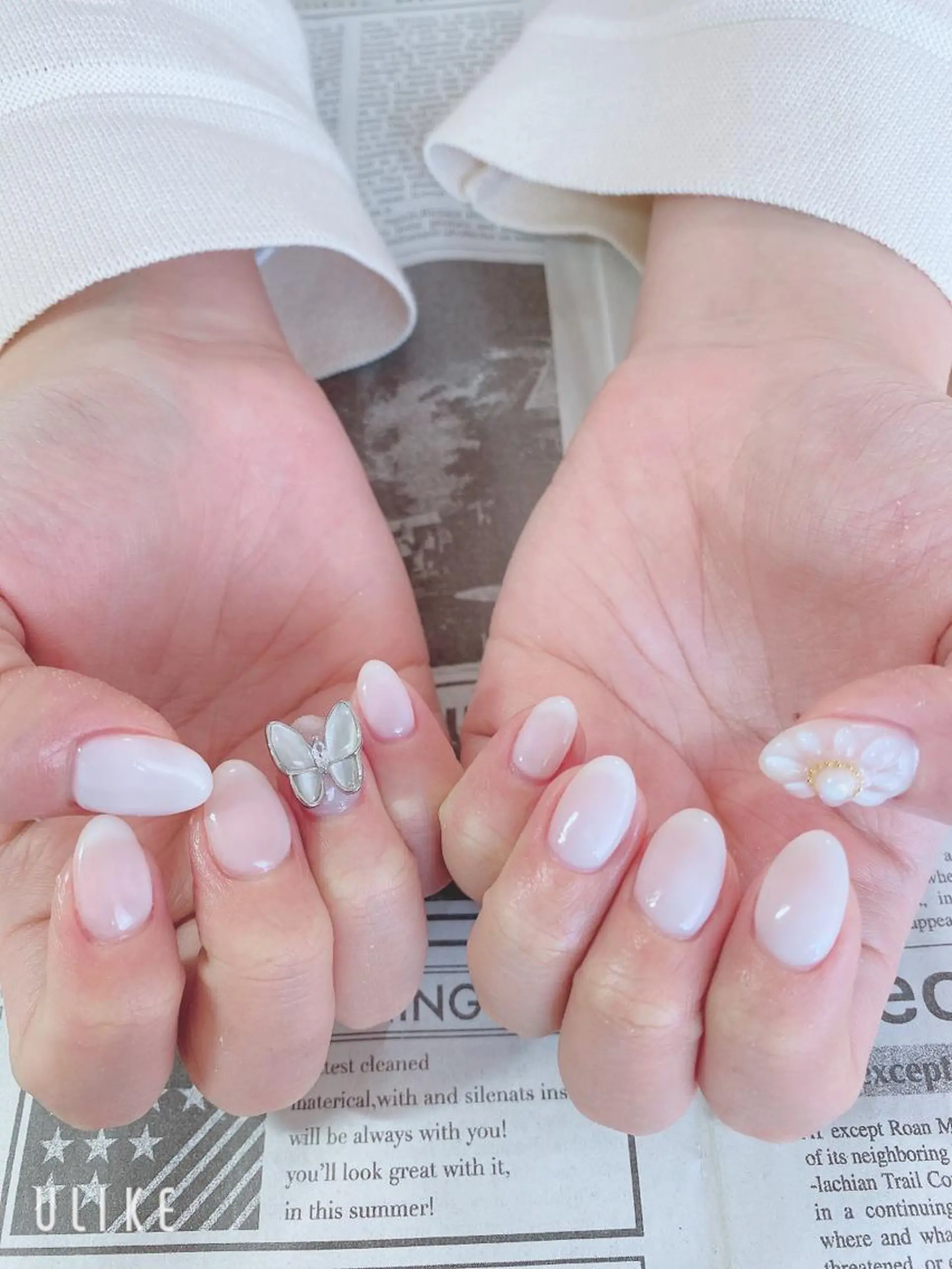 ネイル フラワーネイル ぷっくりネイル ハンドネイル ハンドケア 森山 舞のネイルデザイン