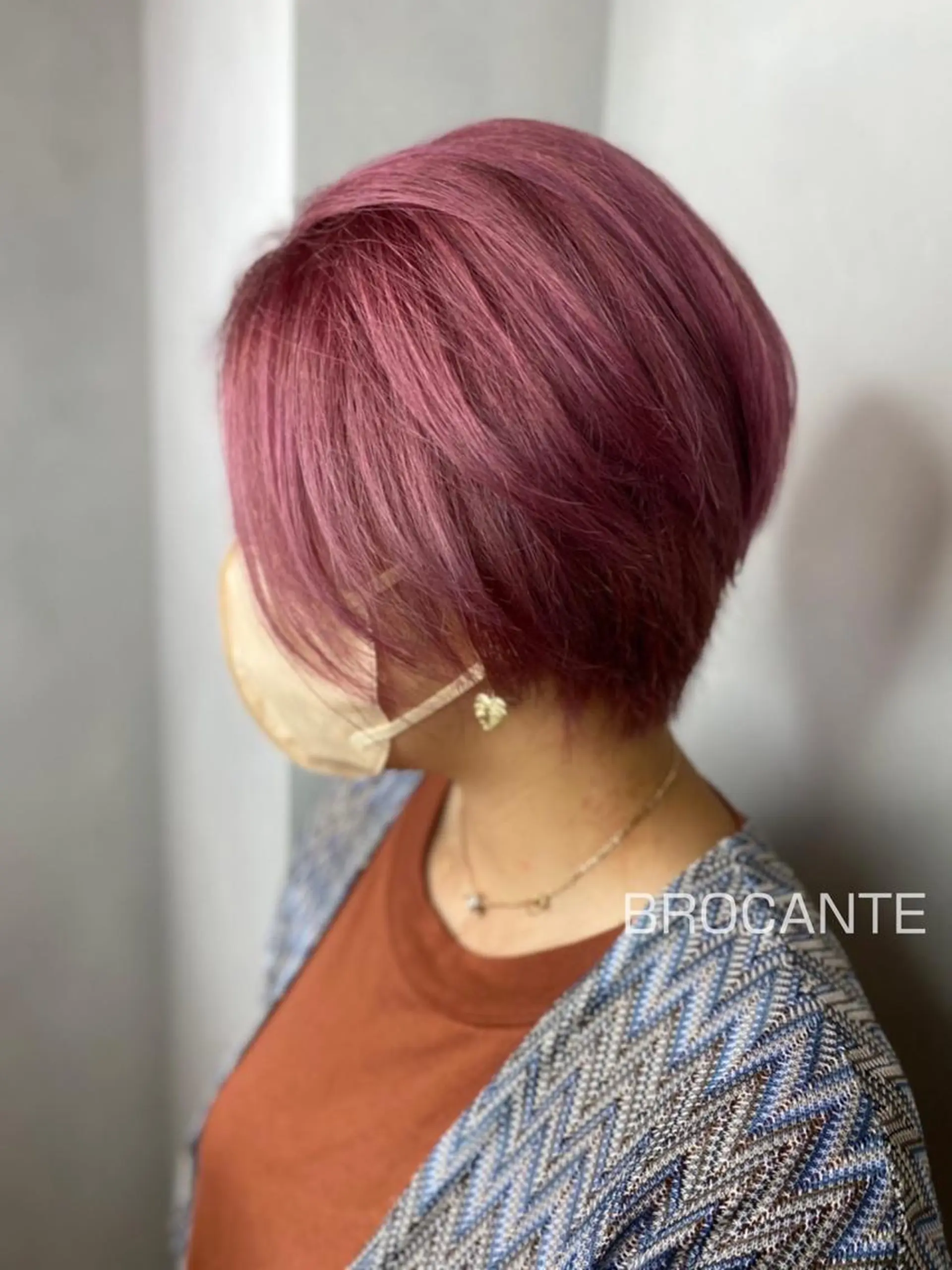 ショート カラー ショートボブ ピンクカラー ボブ ショートヘア ヘアカラー L’atelier BROCANTE （ラトリエ　ブロカント）所属・BROCANTE立川 karasawa.nのヘアスタイル