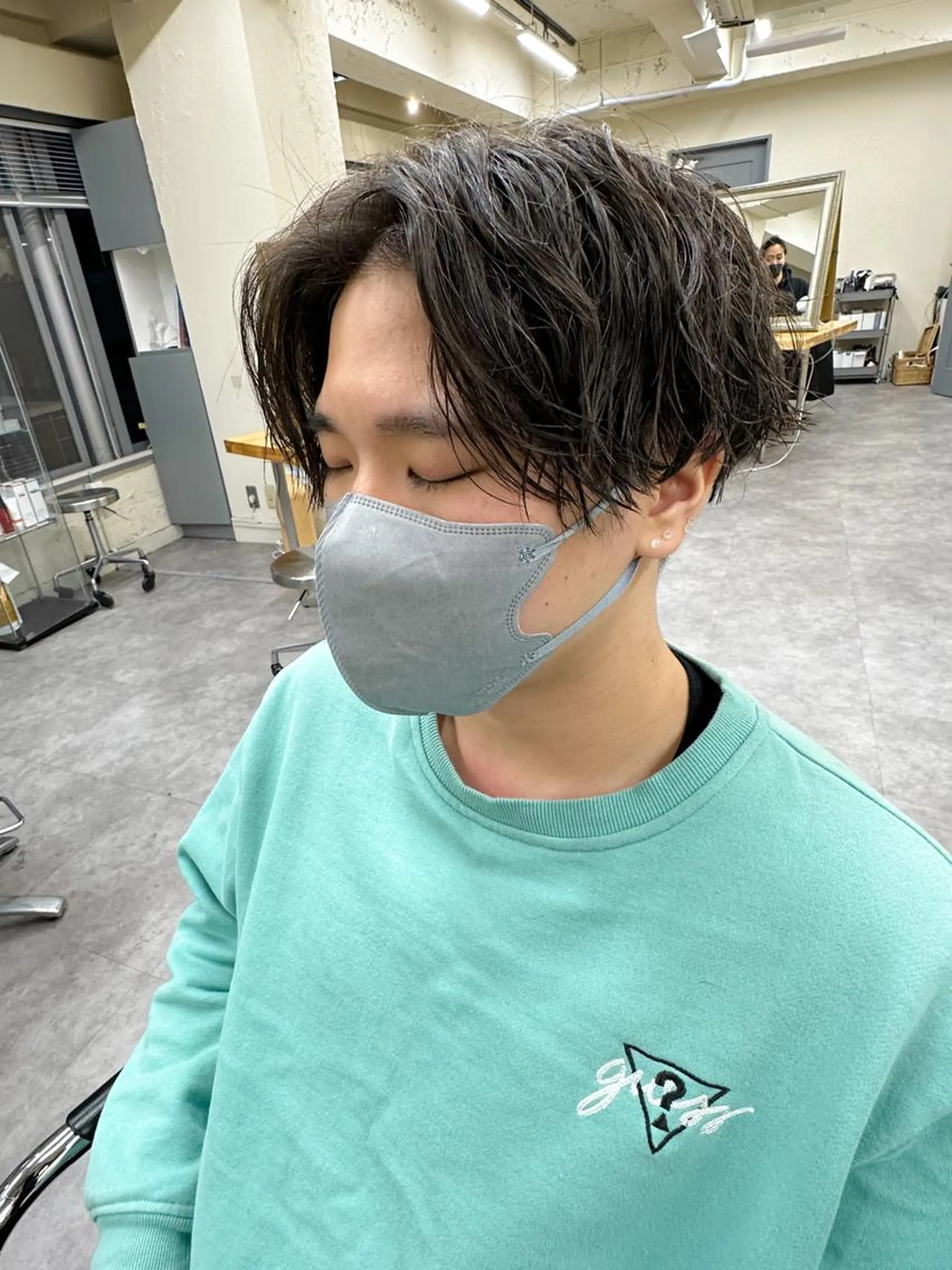 ショート パーマ メンズ カット パーマ warme所属・メンズパーマ メンズ特化ryoのヘアスタイル