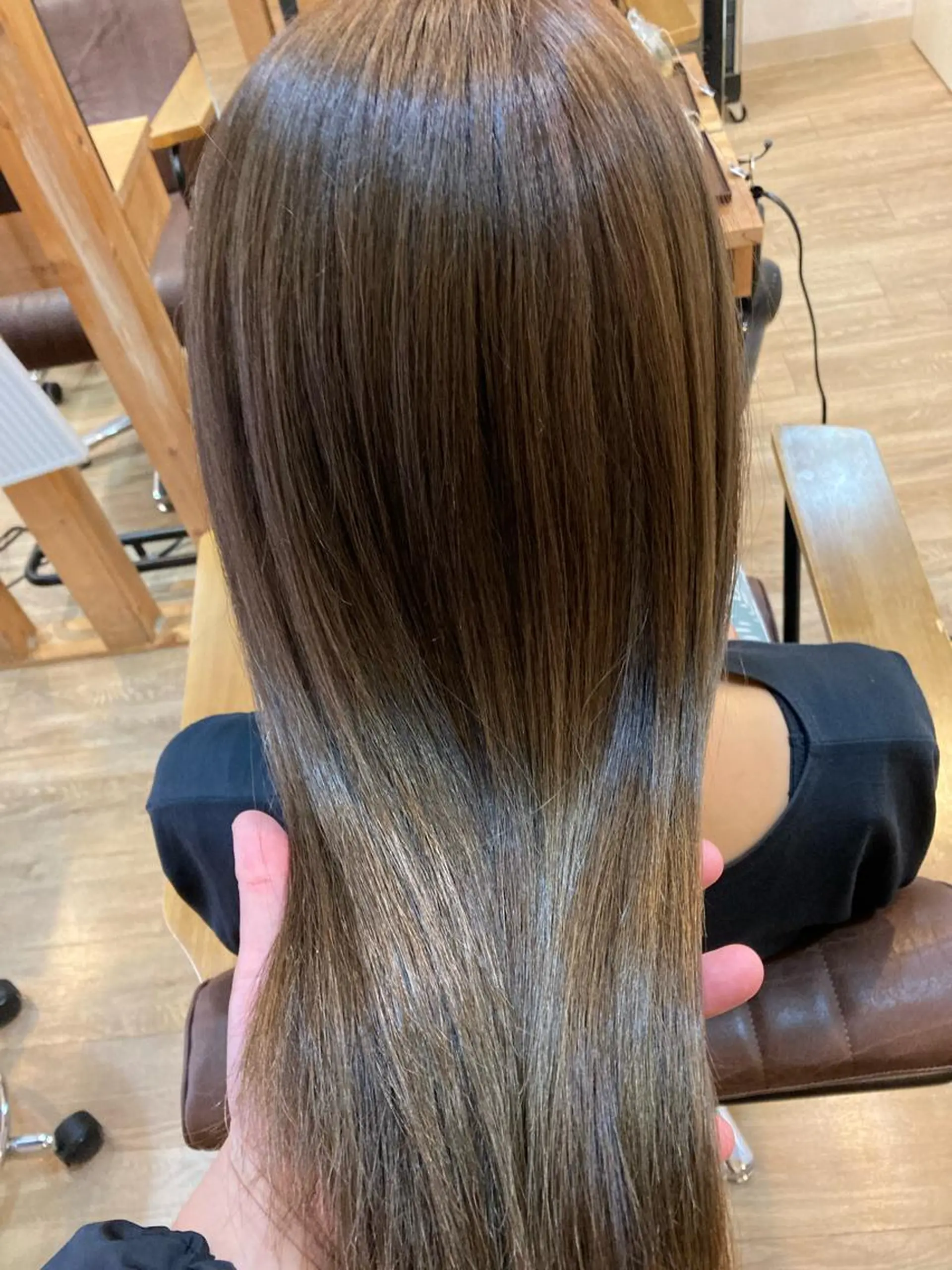 ロング カット 縮毛矯正 トリートメント ヘッドスパ 京増 信吾のヘアスタイル