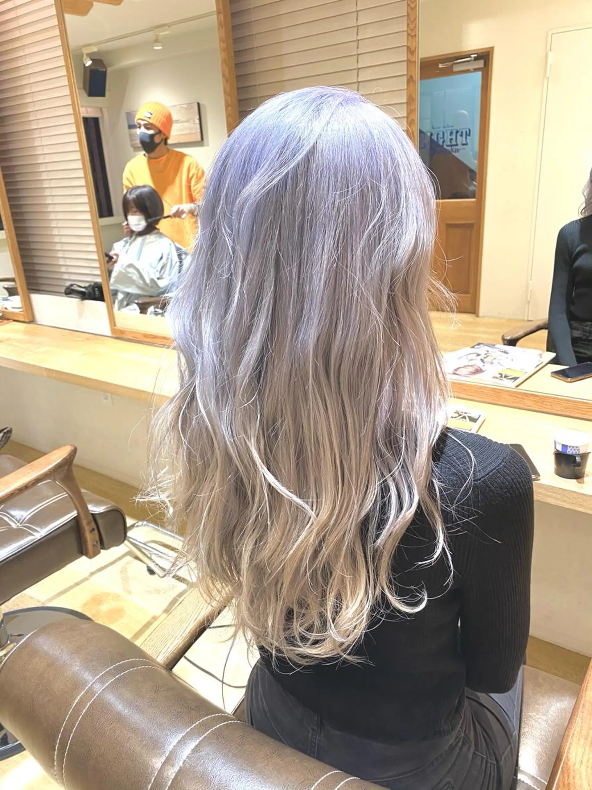 セミロング カラー ヘアカラー kawabe maikoのヘアスタイル