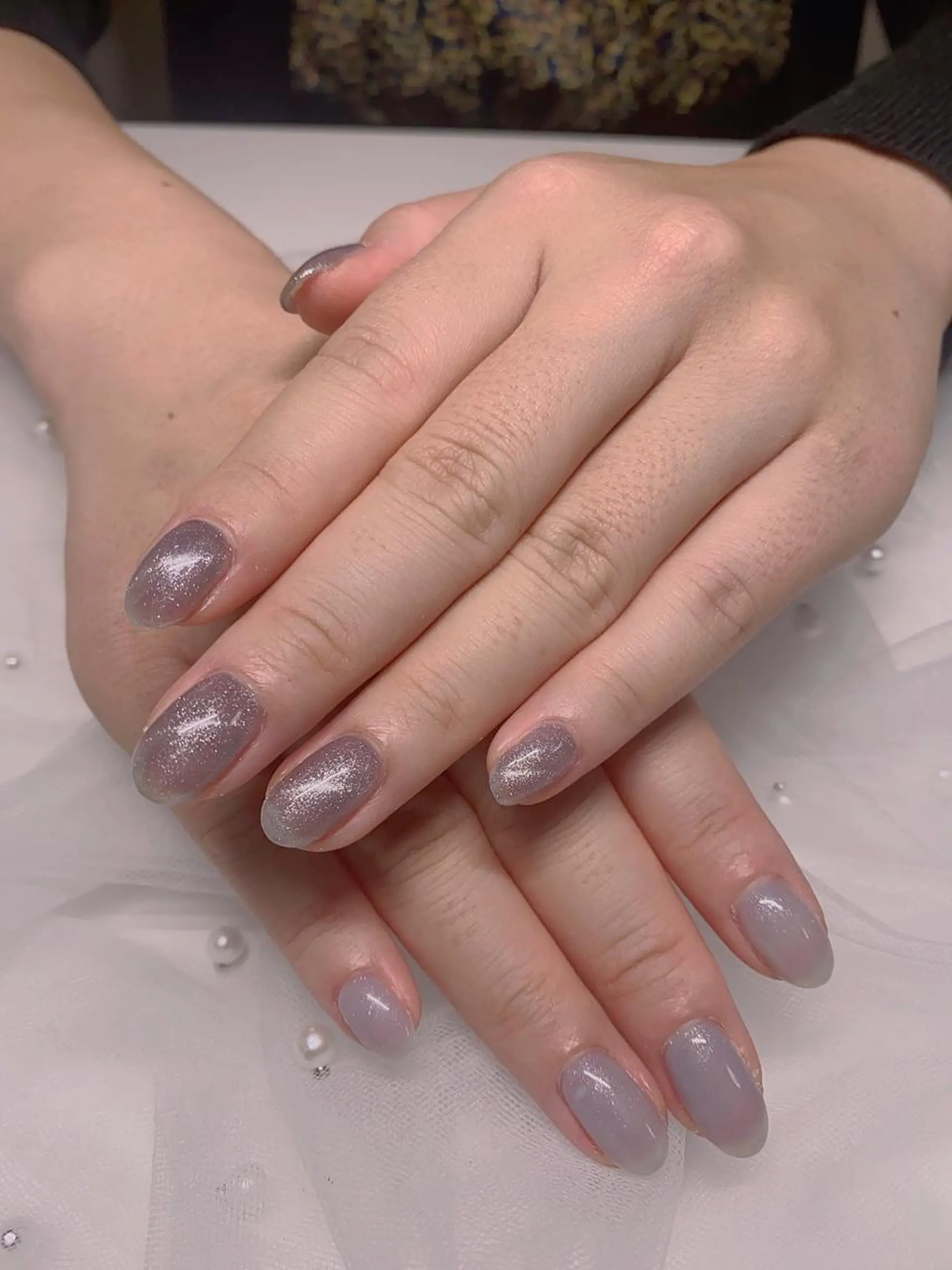 ネイル ラメ(グリッター) マグネットネイル ハンドネイル Jasmine nailsalon所属・ジャスミン ネイルサロンのネイルデザイン