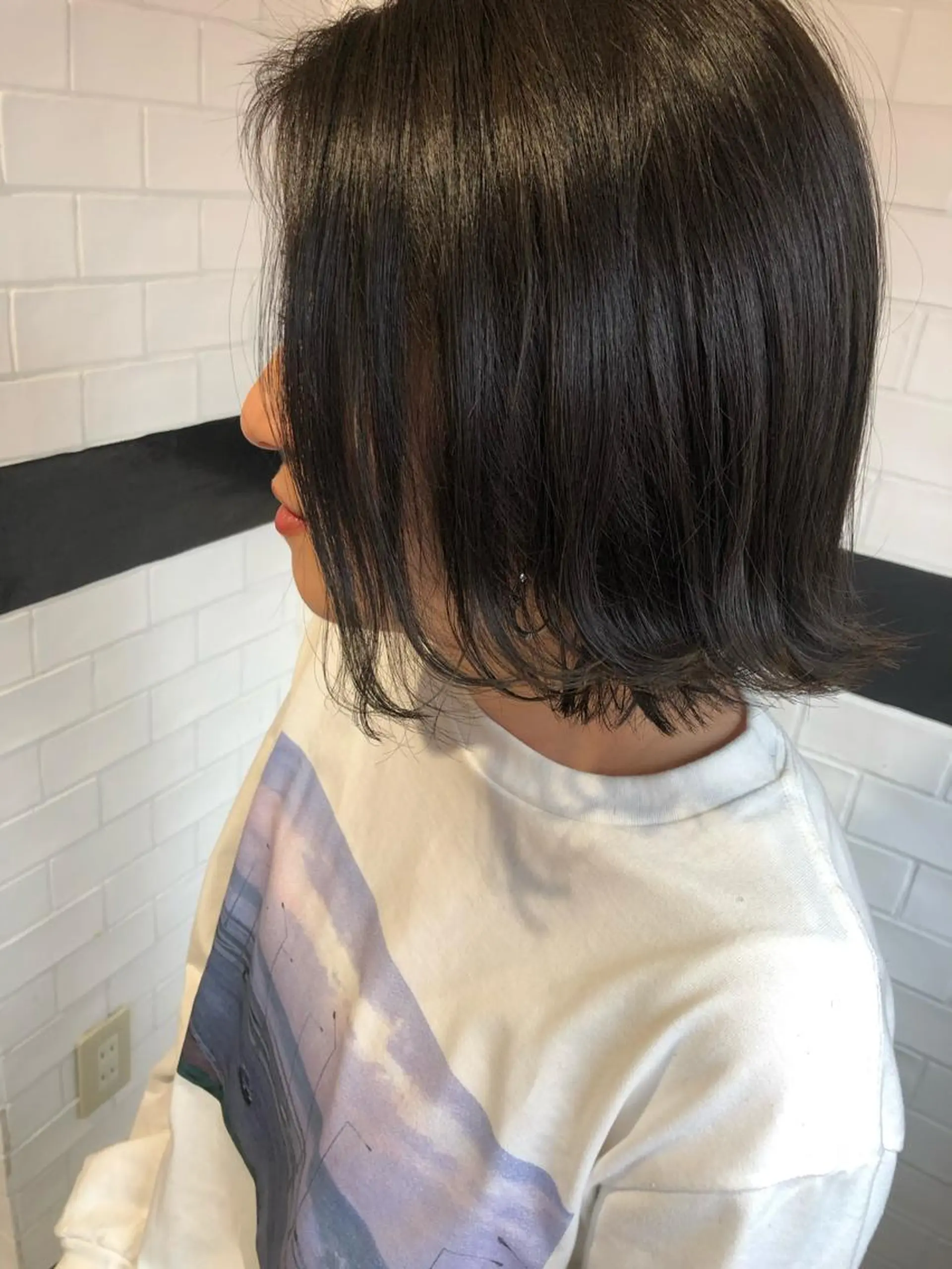 ショート カラー アディクシーカラー アッシュ アッシュグレー カット トリートメント レイヤー／髪質改善／ 銀座／CHIEのヘアスタイル