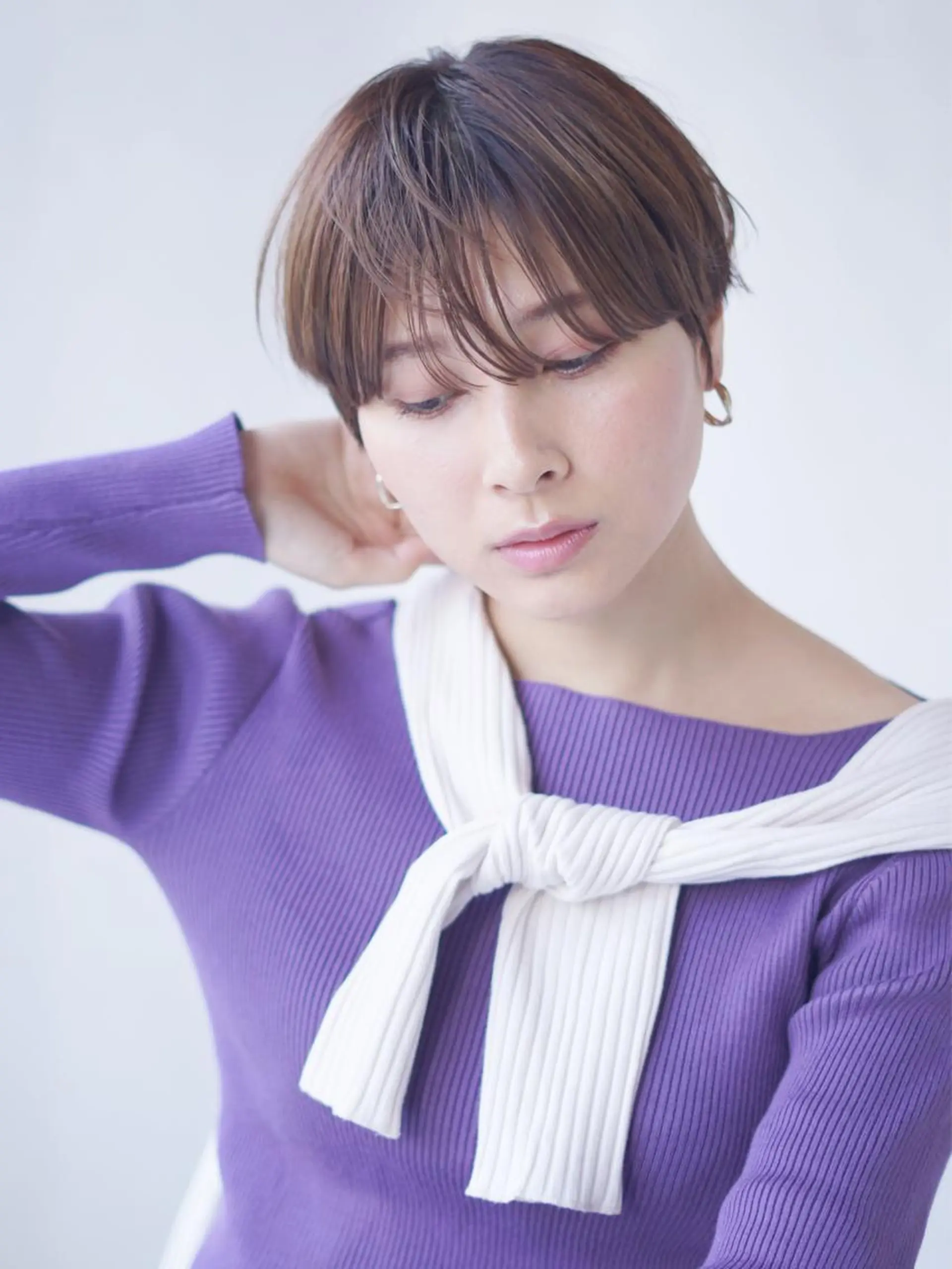 ショート カラー ショートボブ ボブ ショートヘア カット ヘアカラー トリートメント ボブ/大人ヘア k-two濱田のヘアスタイル