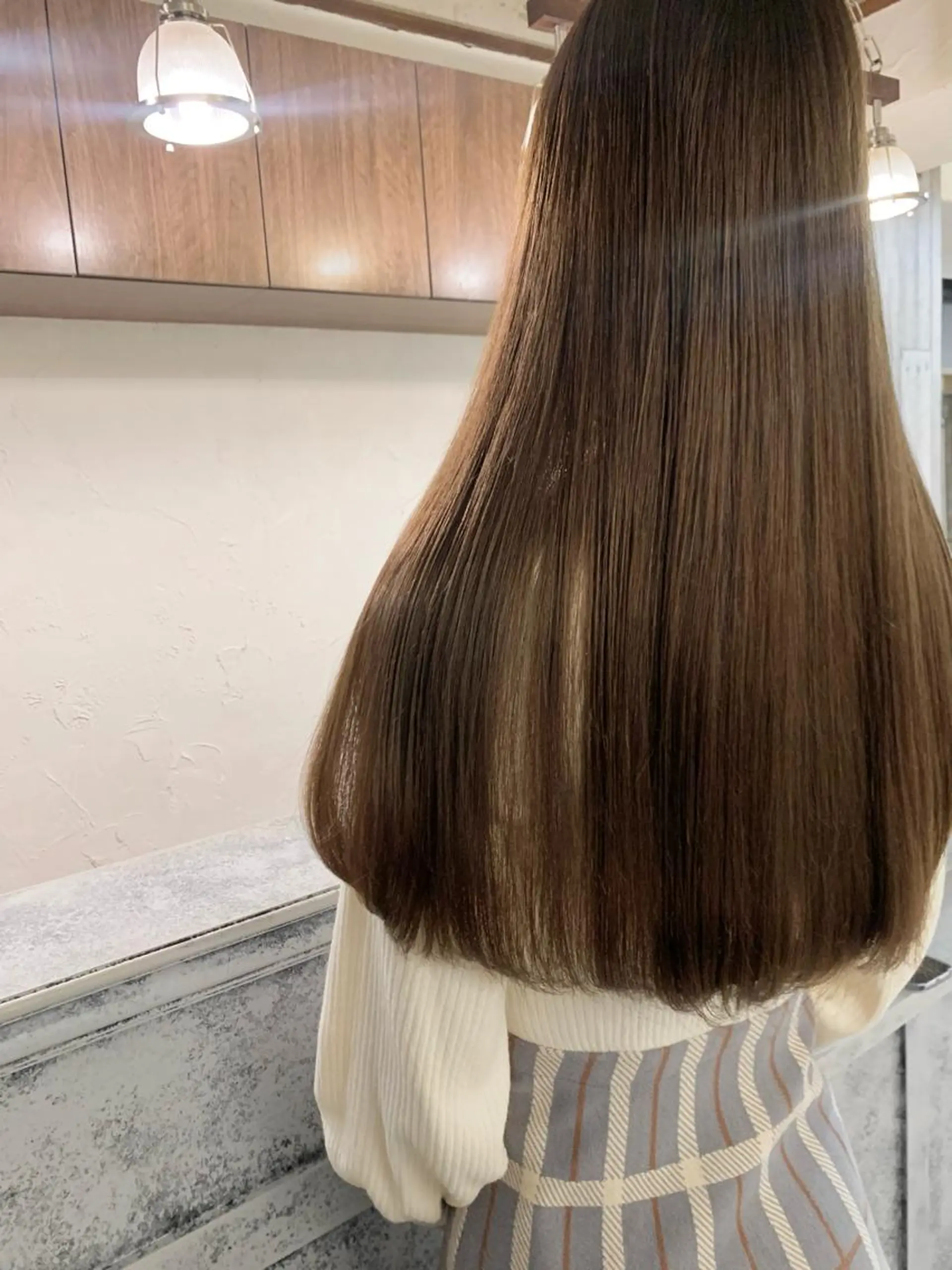 ロング カラー ヘアカラー トリートメント conne&riri所属・MAYU 💚森下のヘアスタイル