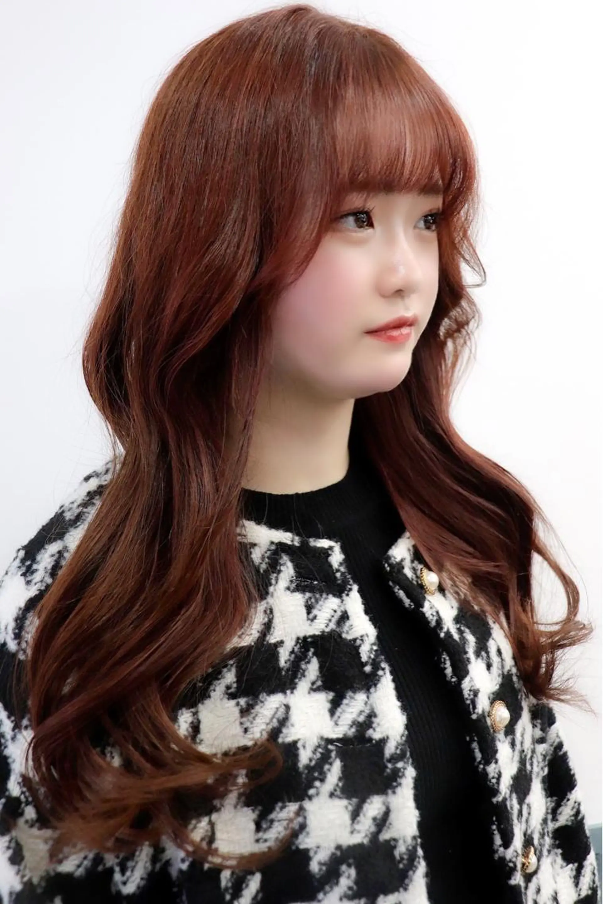 ロング カラー ブラウンカラー ピンクカラー ピンクブラウン ヘアカラー TSUYOSHI 韓国ヘア/くびれヘアのヘアスタイル