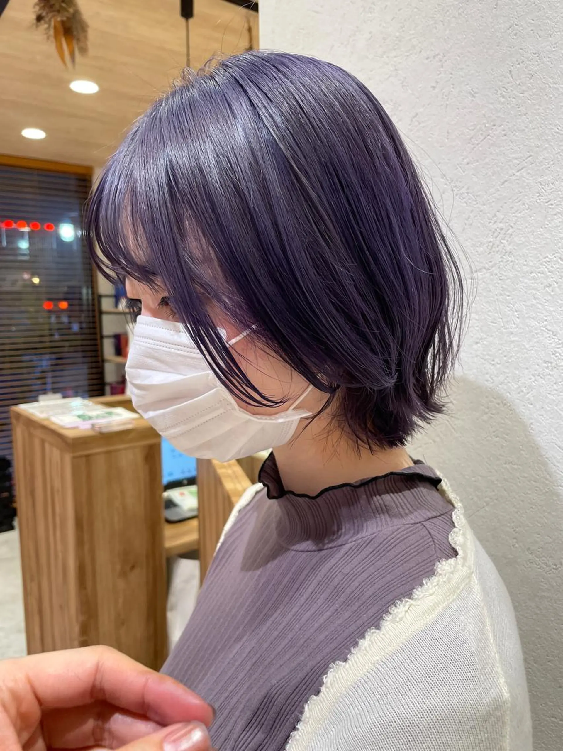 ショート カラー 似合わせ レイヤー須川のヘアスタイル