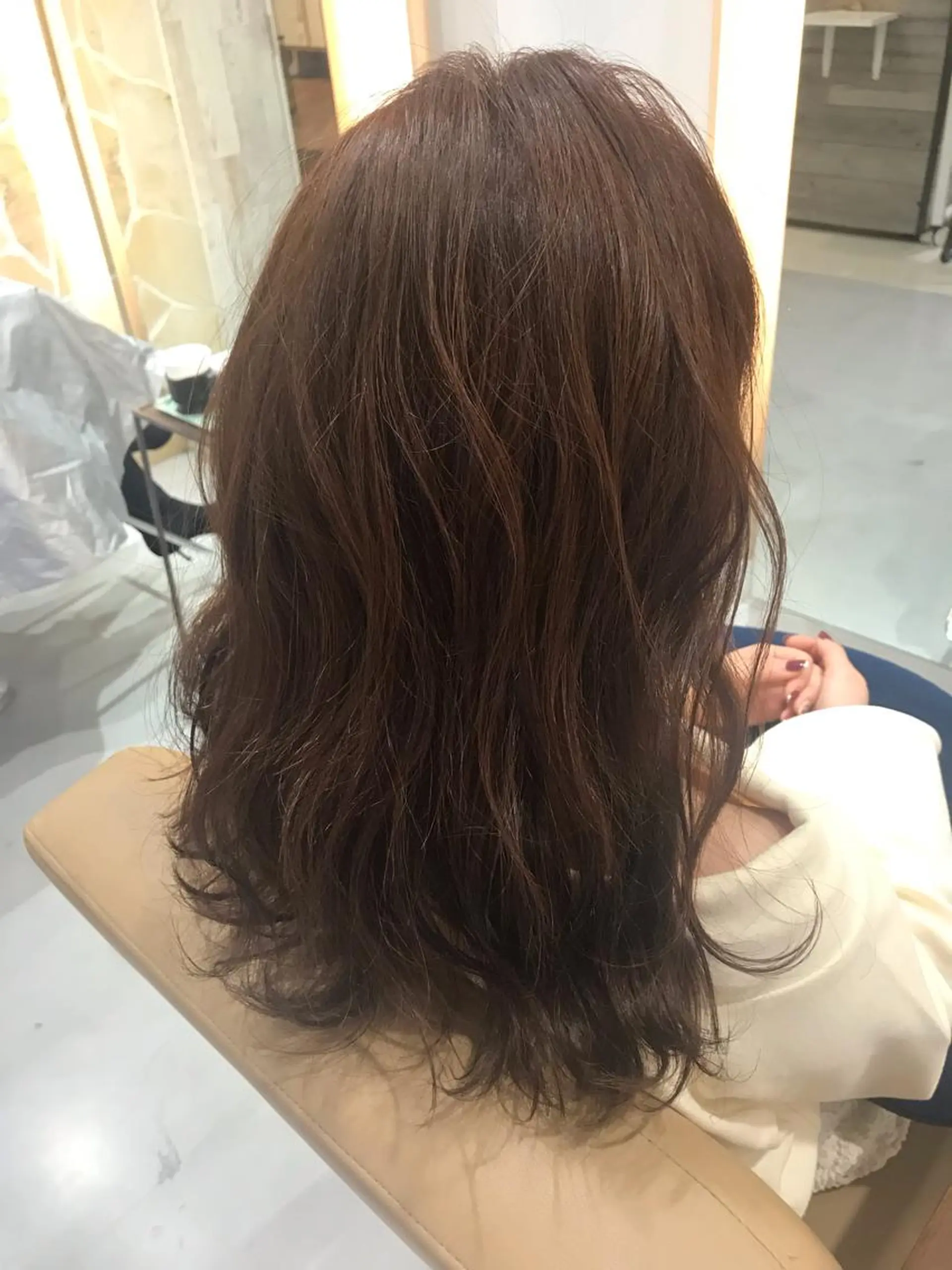 カラー アッシュ 磧本 祐里恵のヘアスタイル