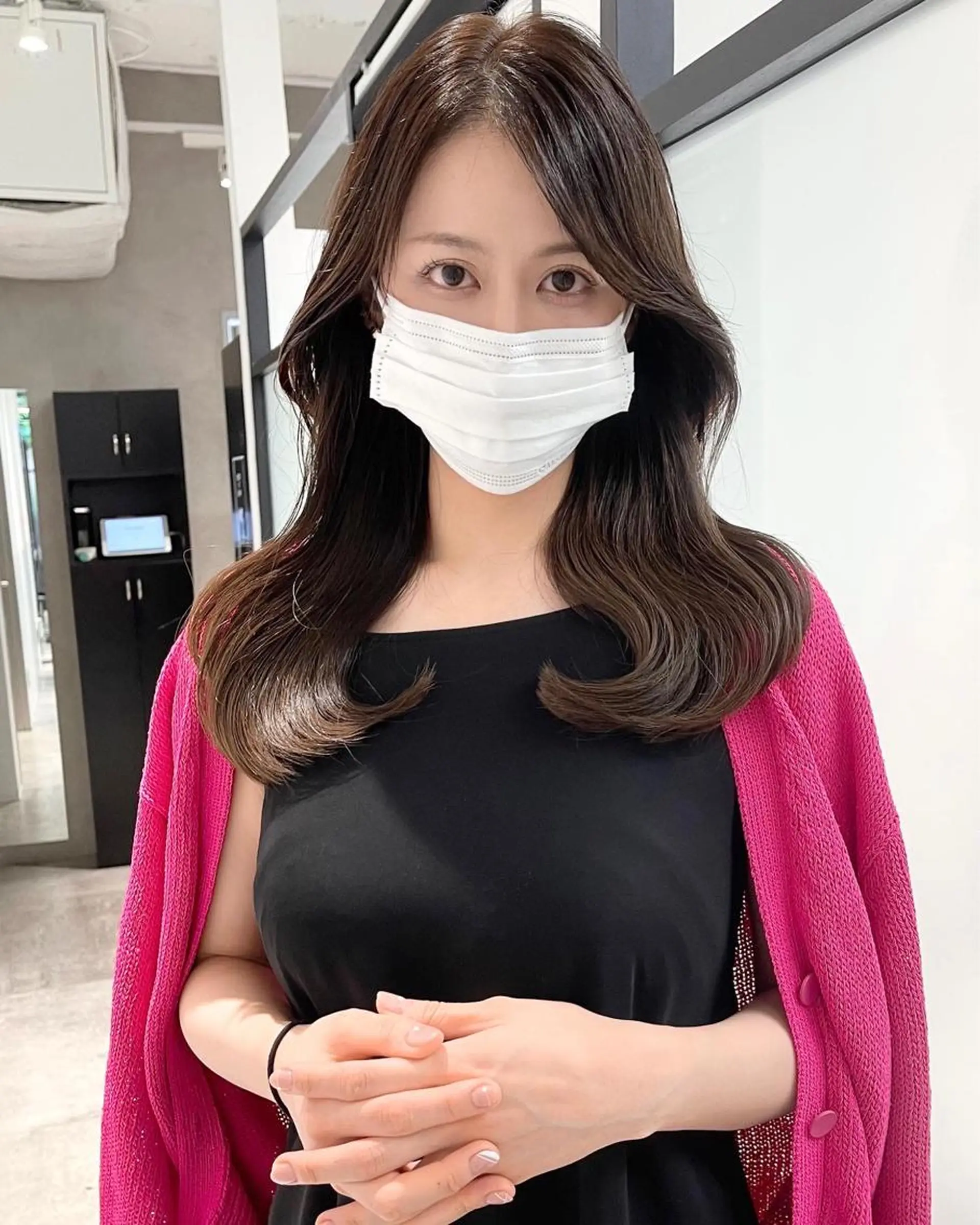 ロング 韓国風ヘア レイヤーカット カット ヘアカラー トリートメント 韓国レイヤーカット 髪質改善▫️水野有真のヘアスタイル