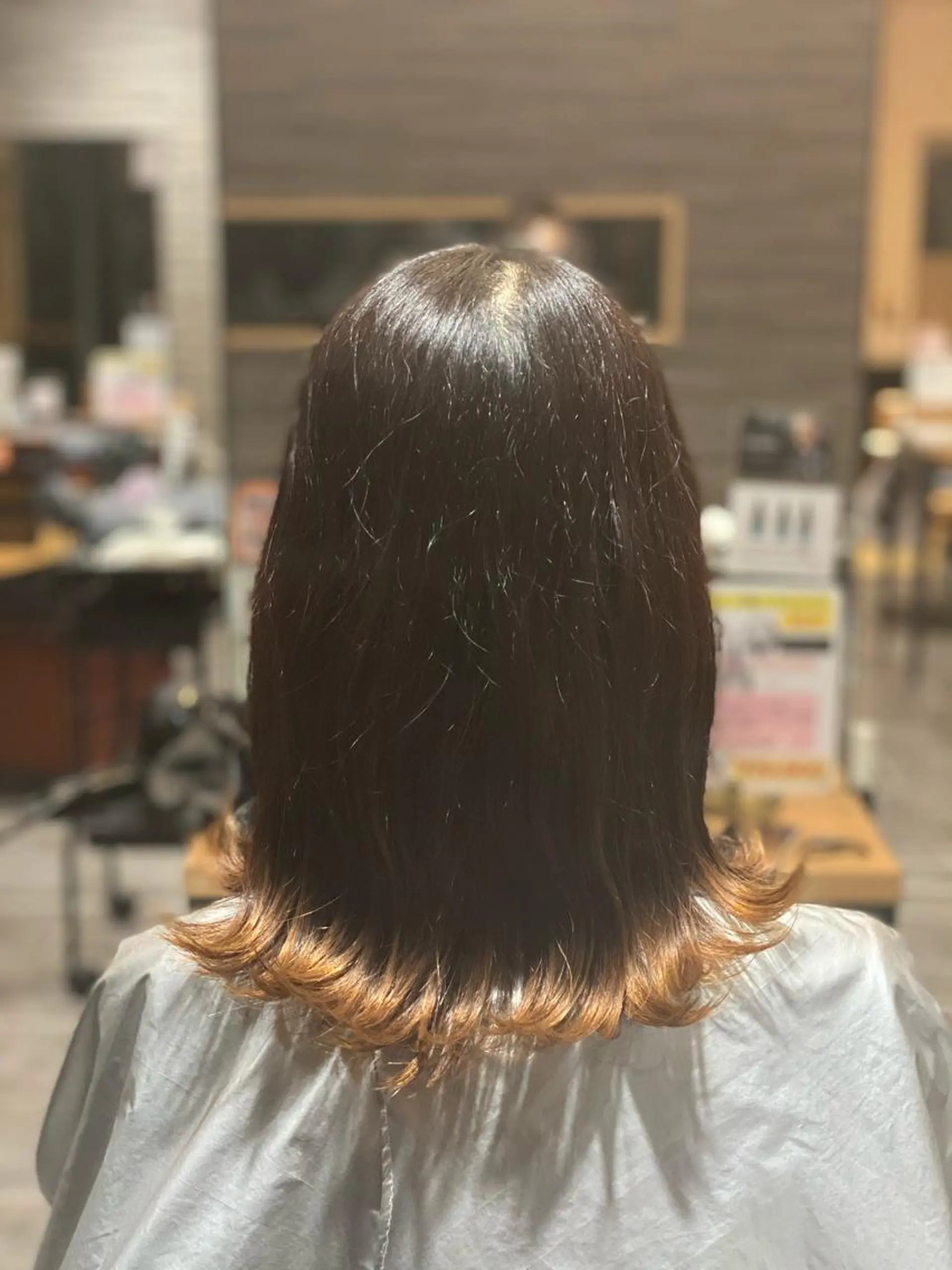 セミロング 尾崎 優也のヘアスタイル