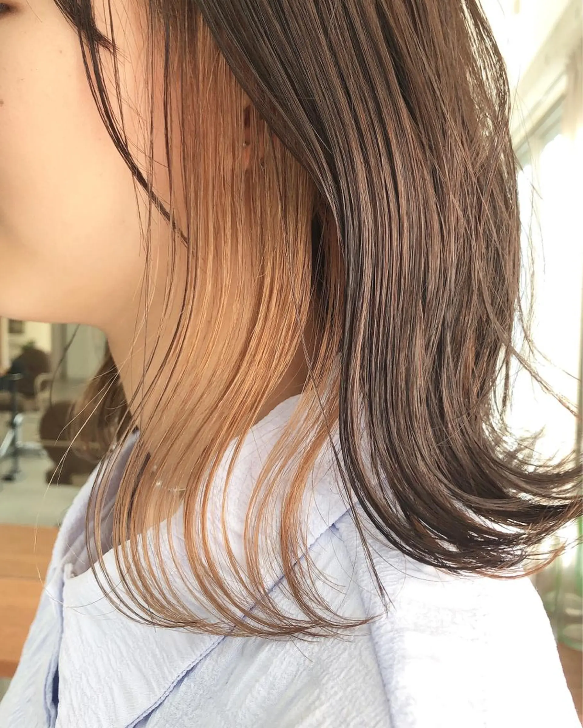 ミディアム カット ヘアカラー トリートメント ボブ×縮毛矯正 ryotaのヘアスタイル