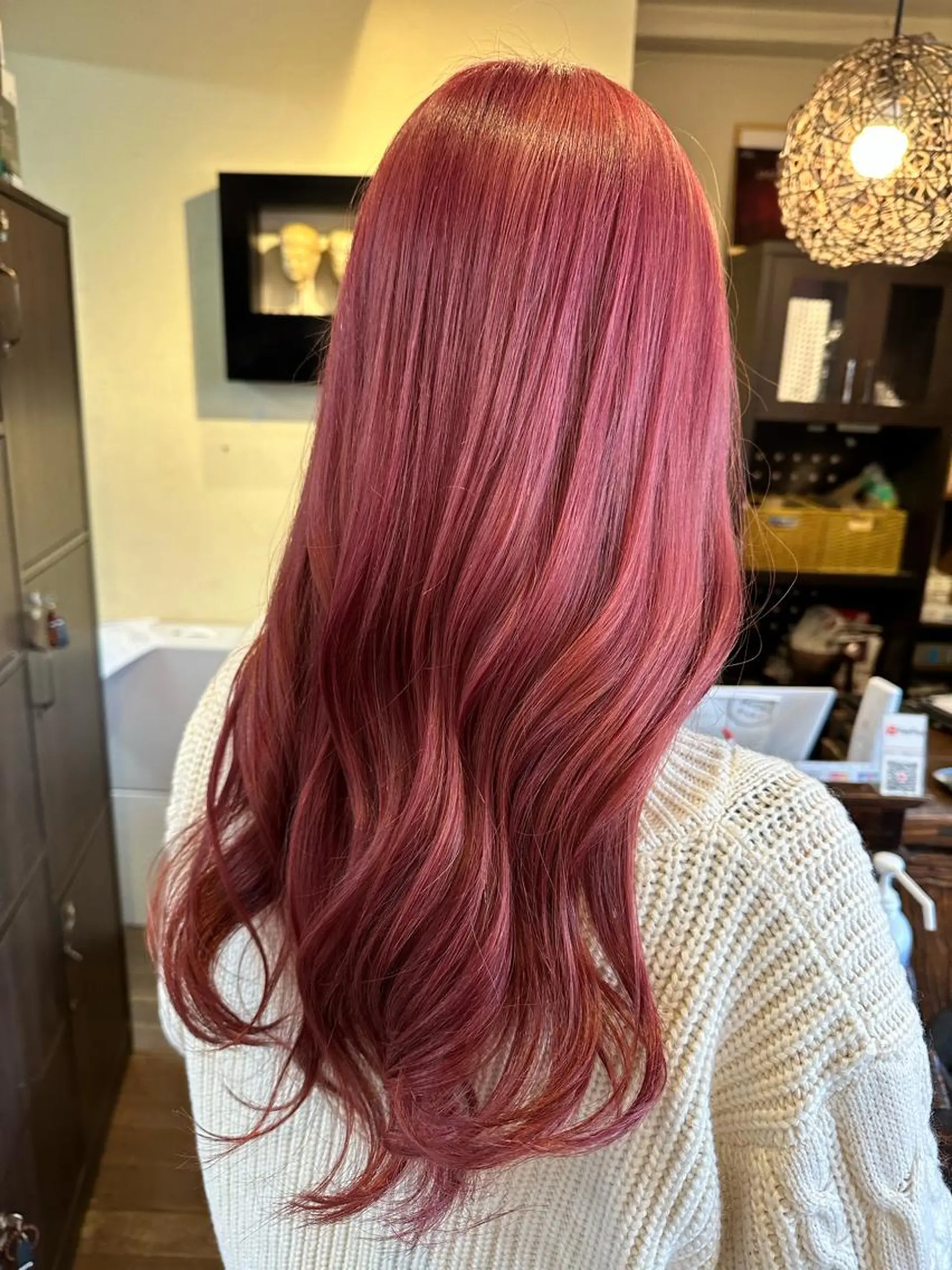 ロング カラー プルエクステ ブリーチ ブラウンカラー ケアブリーチ ダークブラウン 吉川 舞雪のマツエク・マツパデザイン