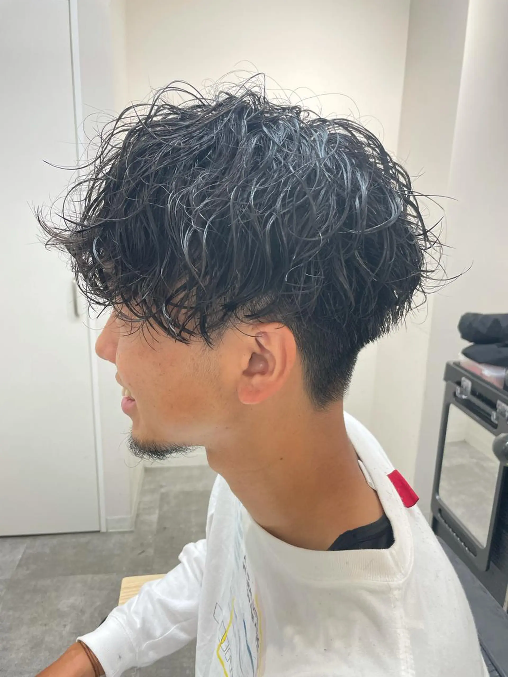 ショート パーマ カット パーマ 渋谷 メンズ 木下 仁来のヘアスタイル