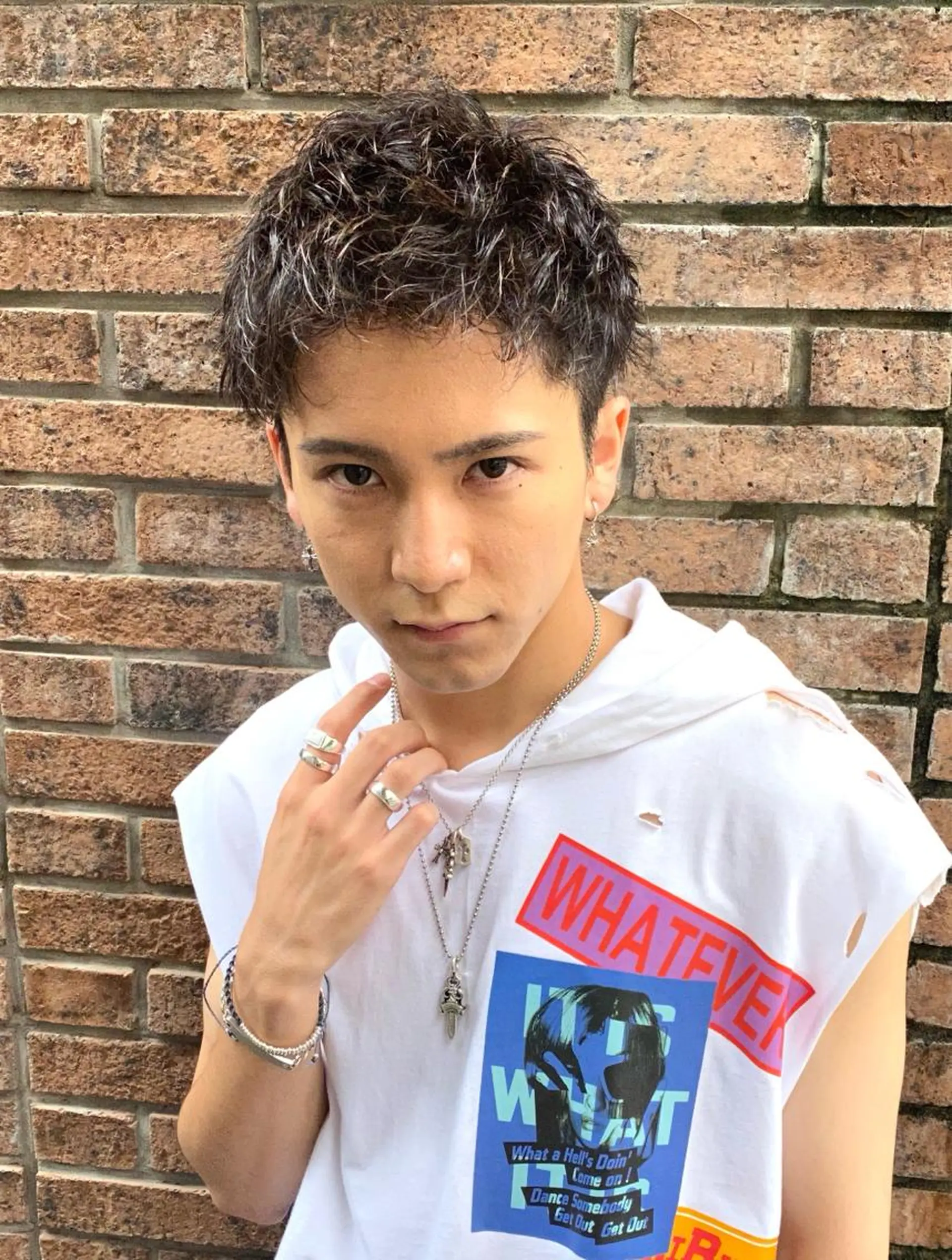 ショート カラー パーマ ヘアアレンジ メンズ カット パーマ トリートメント ヘアセット Loy所属・メンズヘアの達人 パーマ 縮毛矯正🔷のヘアスタイル