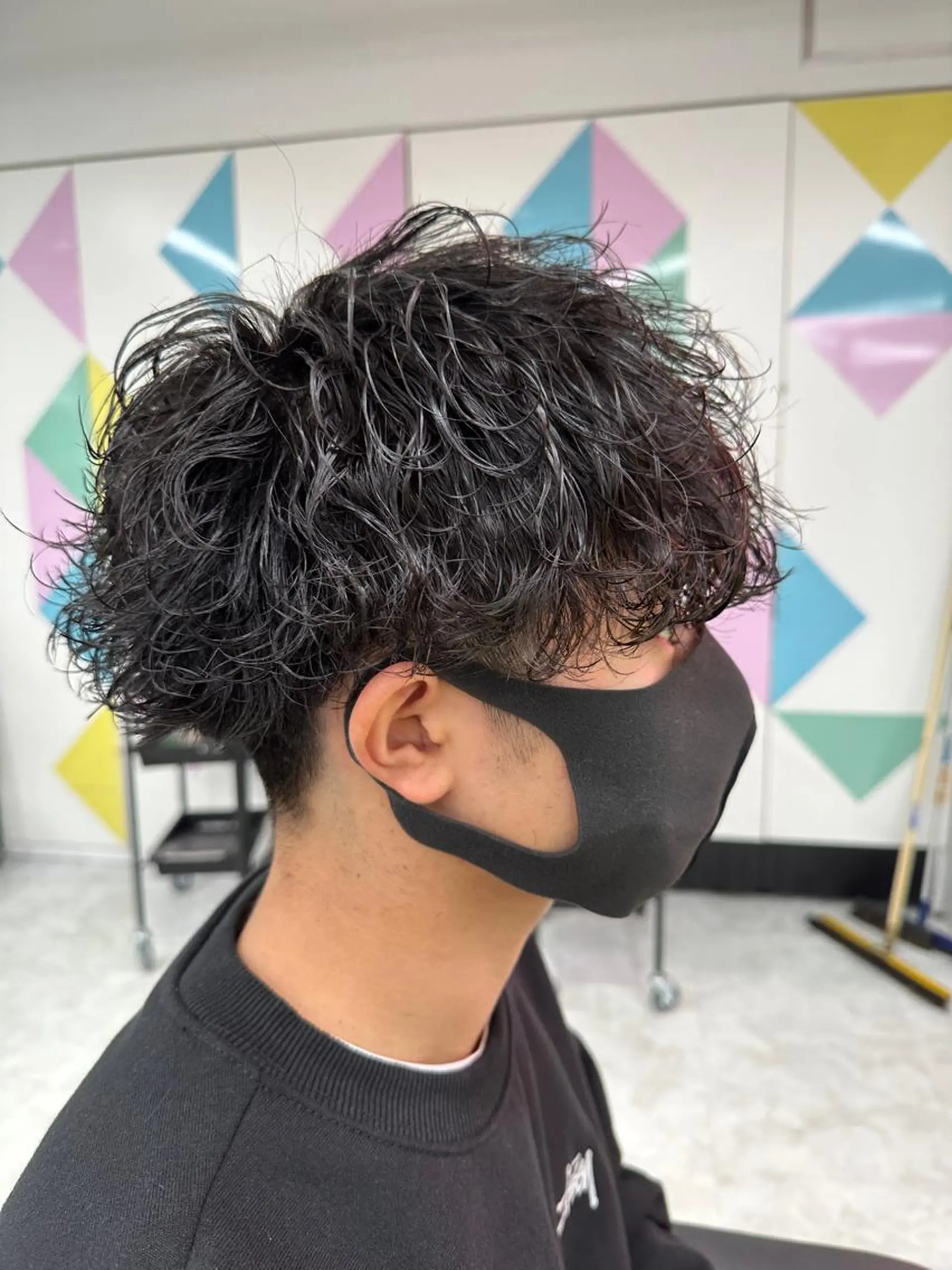 ショート カラー パーマ メンズ 【メンズサロン】 BLUCK 横浜のヘアスタイル