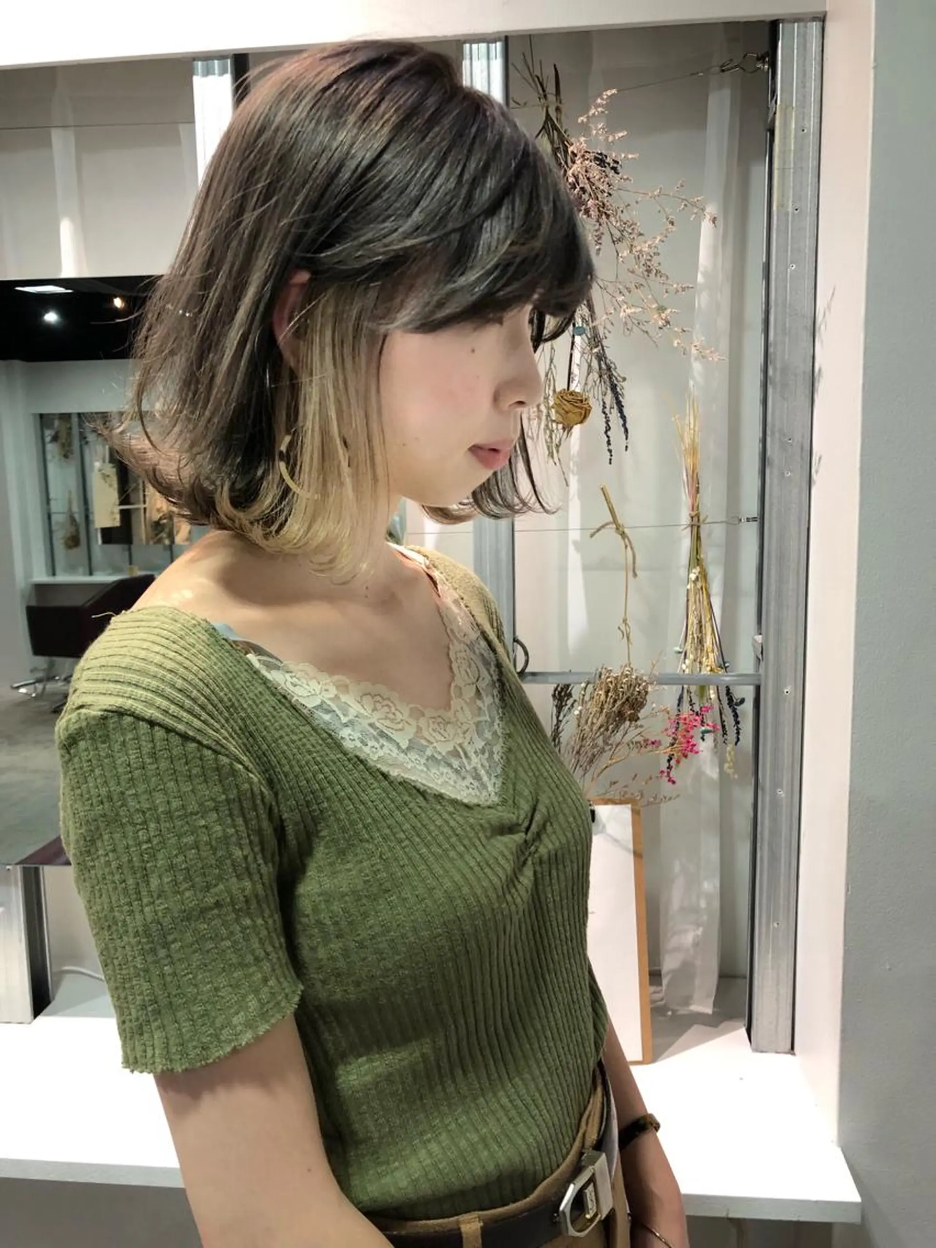 ミディアム カラー カット ヘアカラー トリートメント 🍃柔らかヘアー田中 瑞希🍃のヘアスタイル