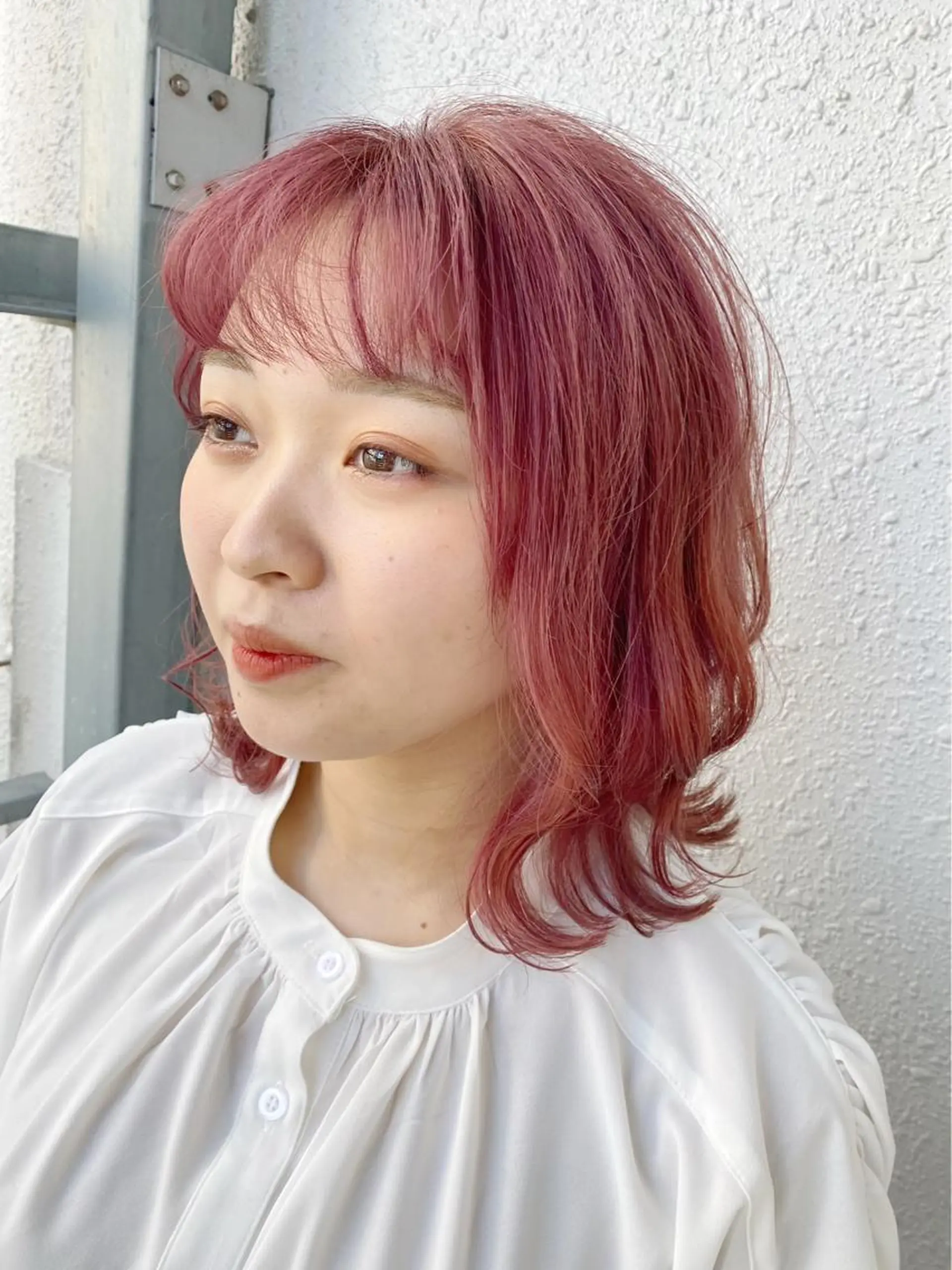 ミディアム カラー ブリーチ ヘアカラー トリートメント 後藤紗英/髪質改善 /オリーブベージュのヘアスタイル