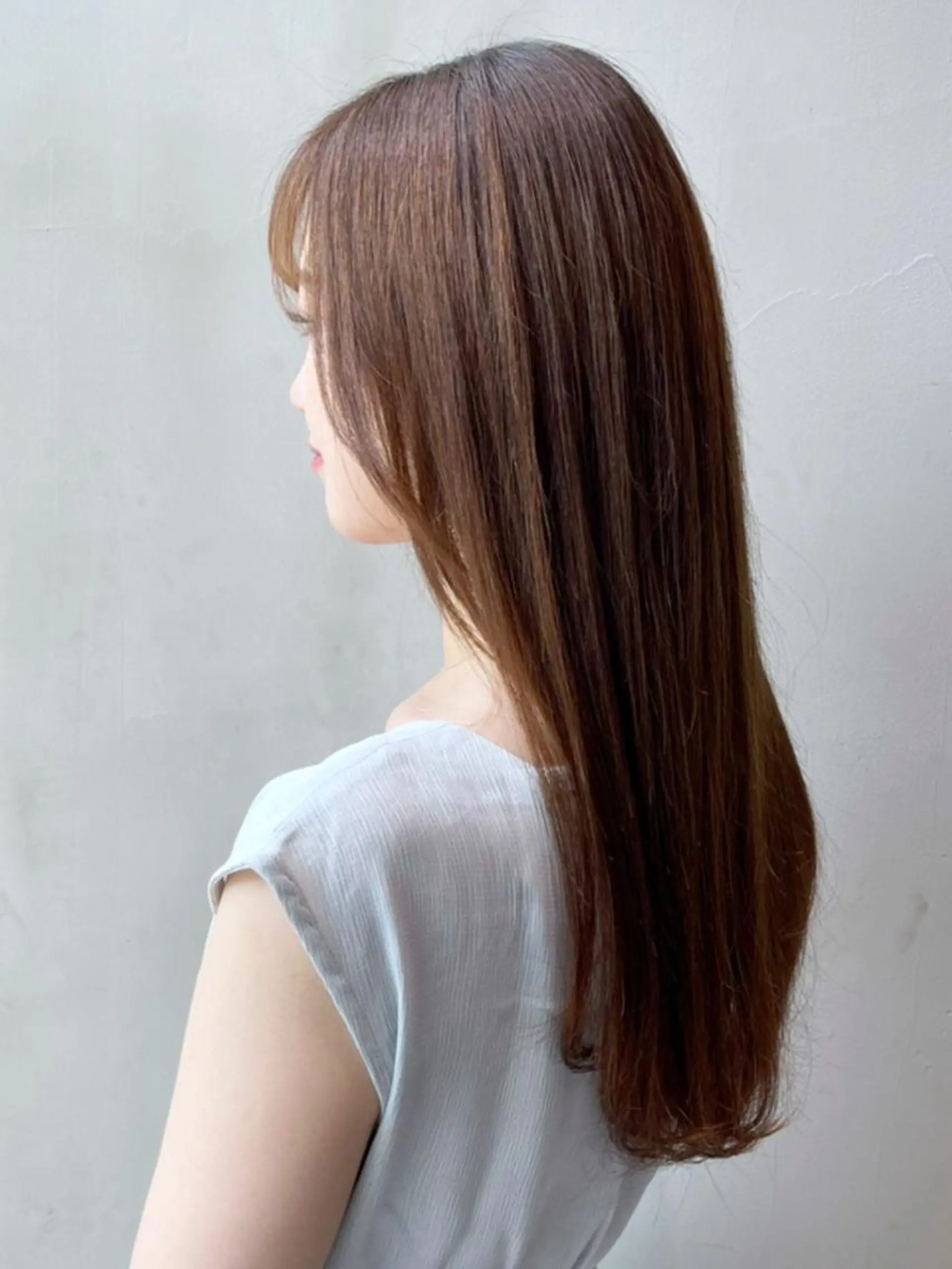 セミロング カラー ヘアアレンジ パーマ ブラウンカラー ITbyALBUM 浦和店のヘアスタイル