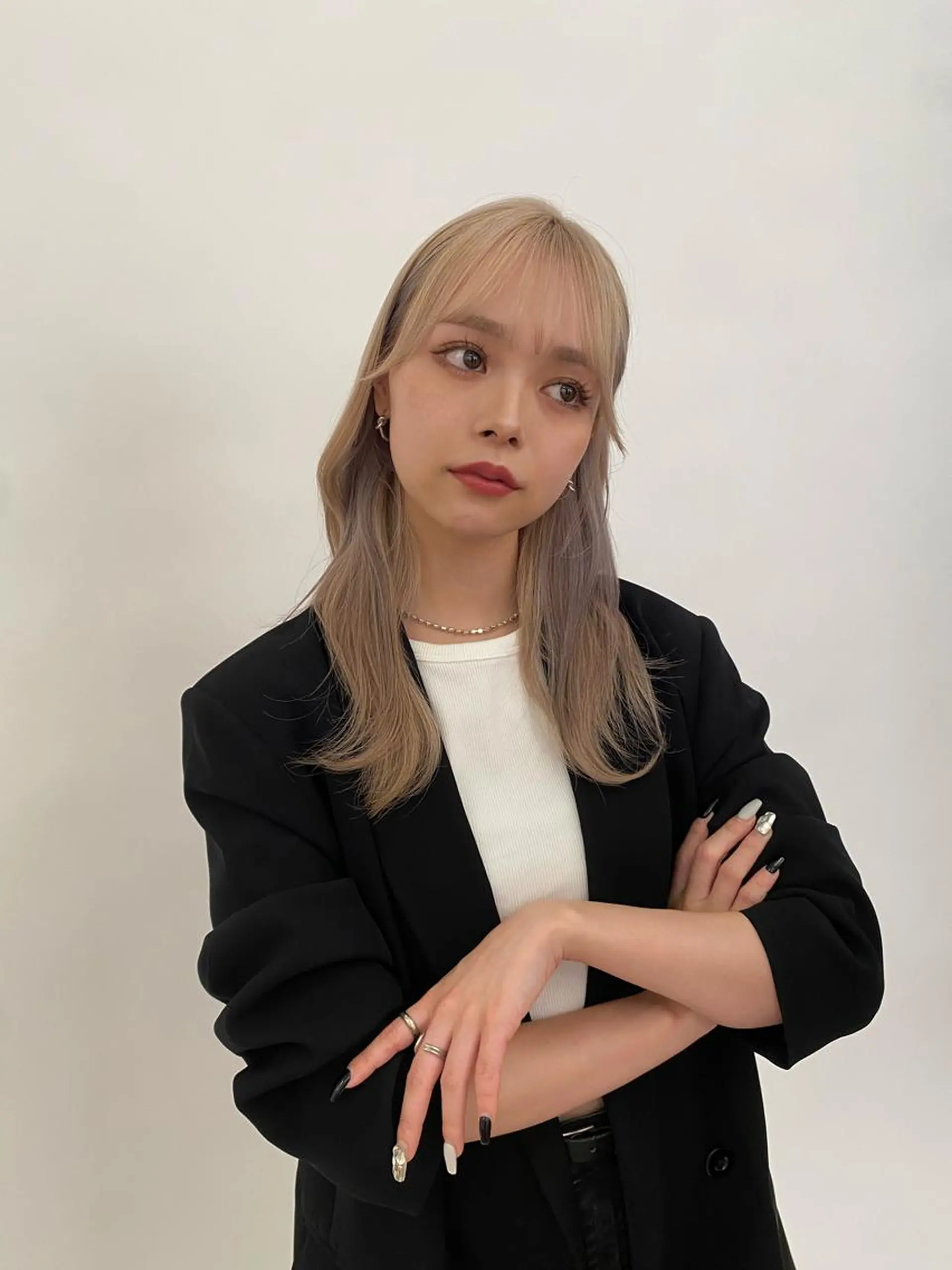 セミロング 🧸艶々韓国ヘア 🧁mizunaのヘアスタイル