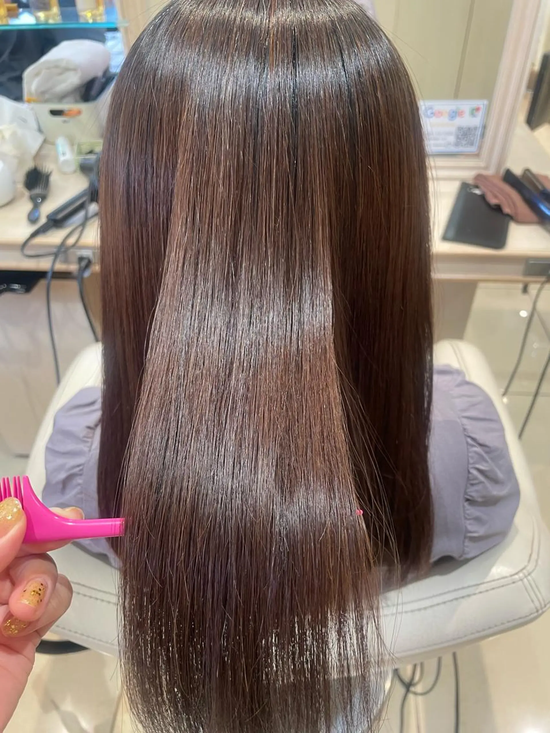 セミロング パーマ カット 縮毛矯正 トリートメント 韓国ヘアメイク🎀/ 縮毛矯正✨山本媛香のヘアスタイル