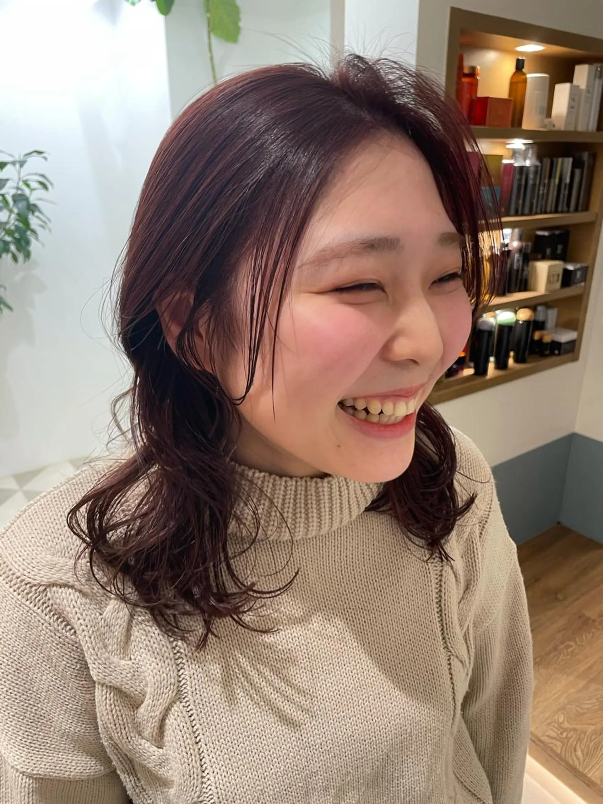 パーマ ふわっとレイヤー‪☆ 菅原 千鶴のヘアスタイル