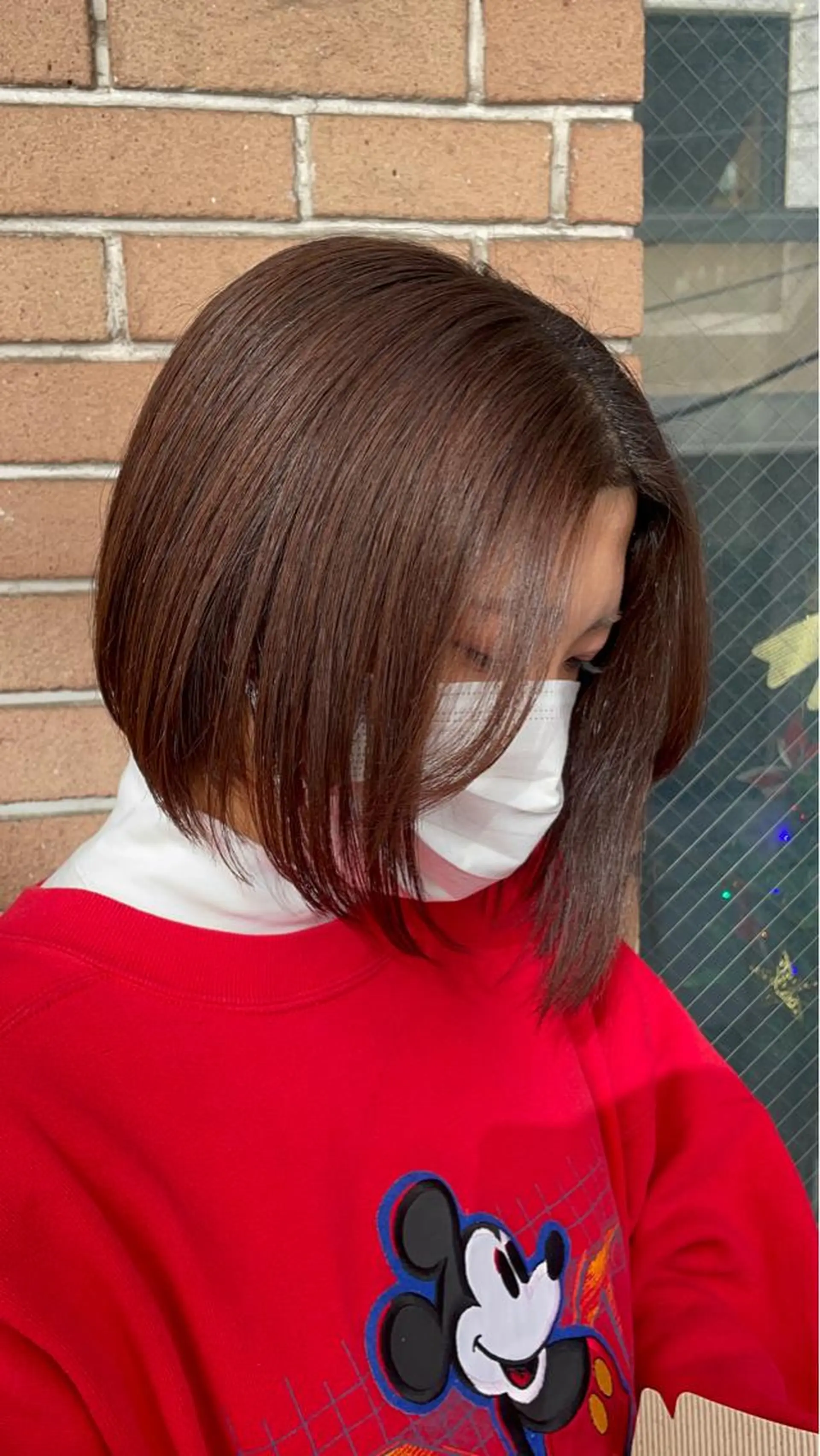 ショート カラー ブリーチ ブラウンカラー ブリーチなしカラー ボブヘアカット Rikapi❤️のヘアスタイル