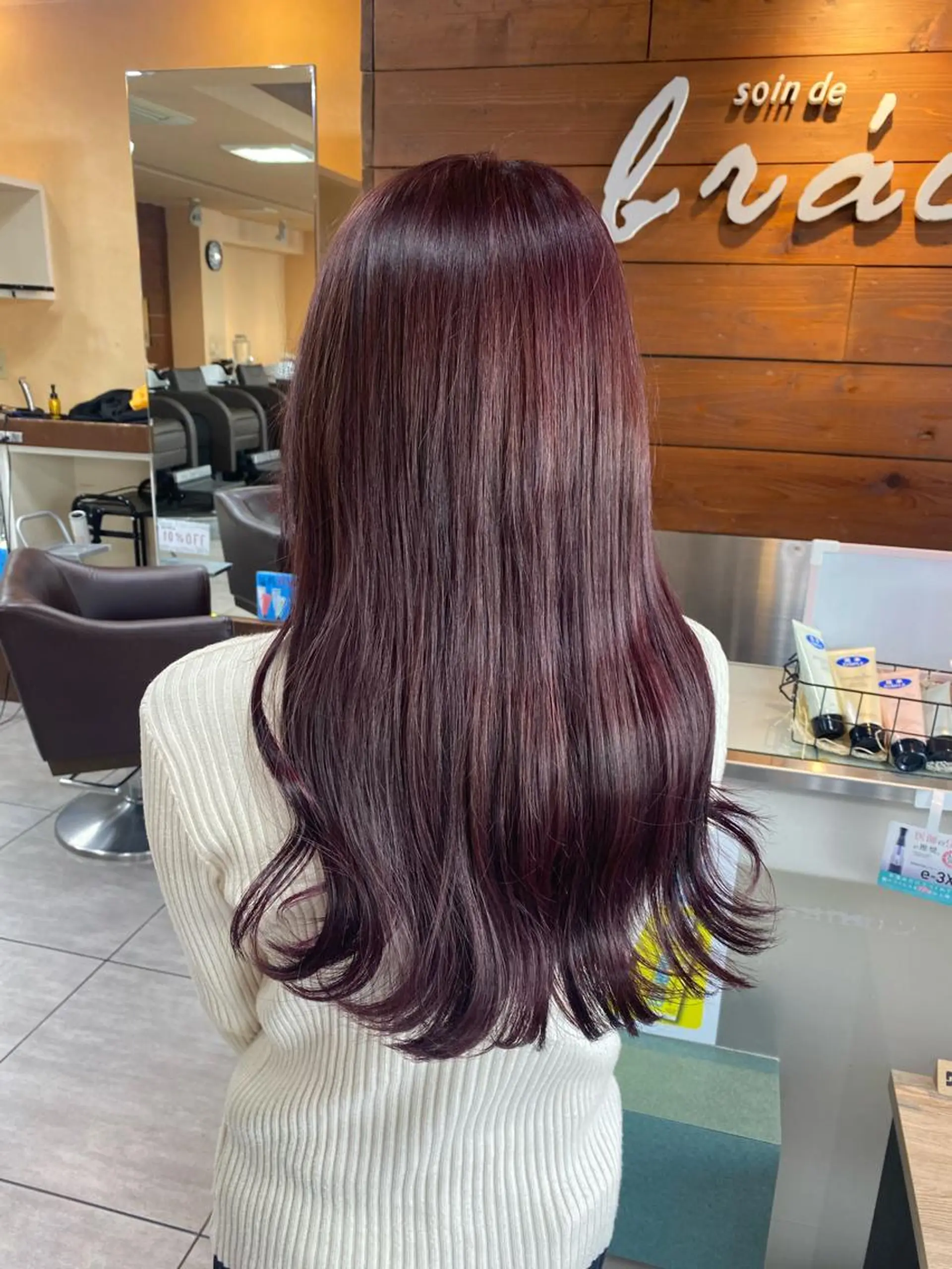 ロング カラー ヘアアレンジ ヘアカラー HAIRSALONLOOP所属・川上 麻梨阿のヘアスタイル