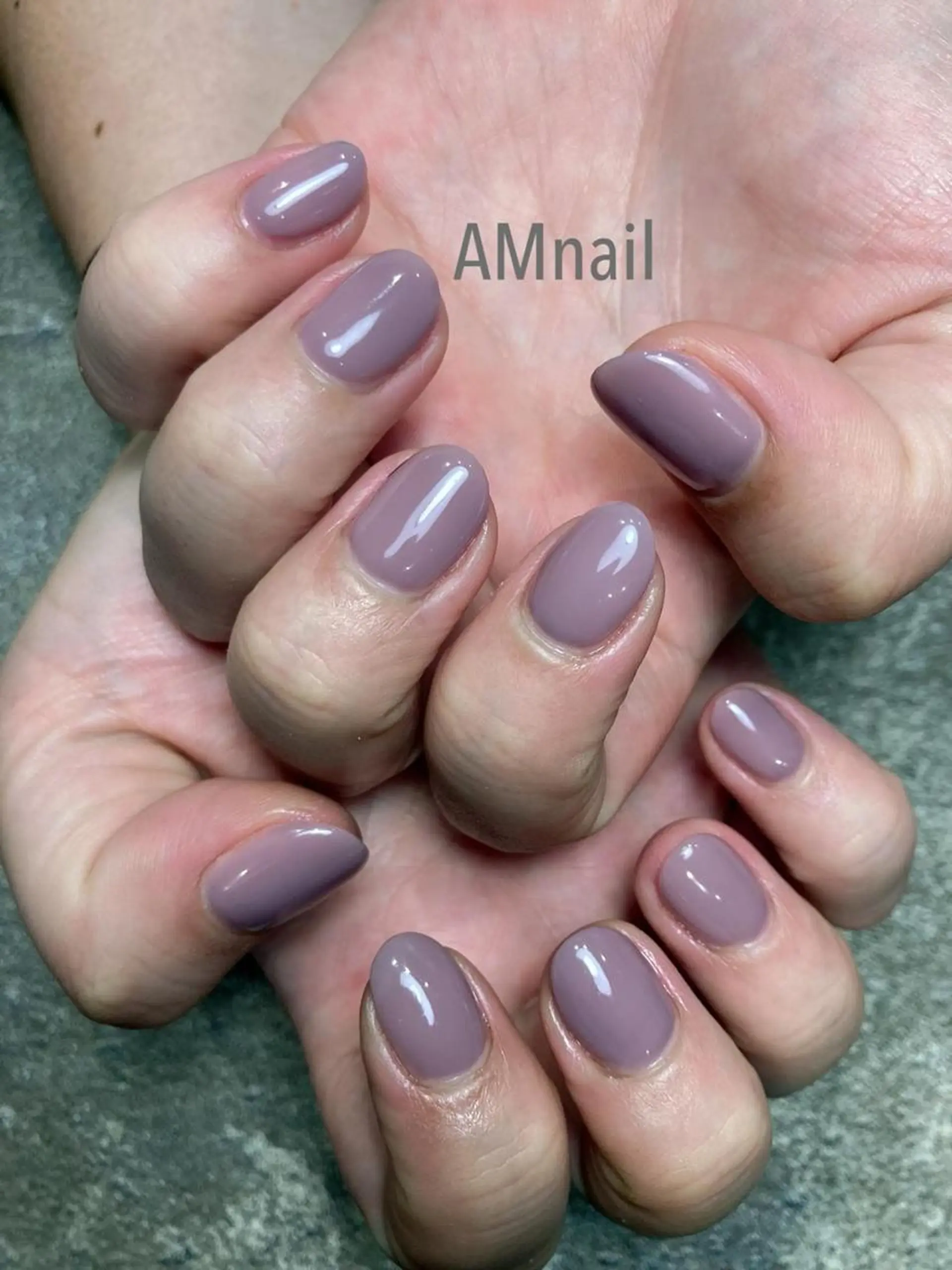 ネイル オフィスネイル ワンカラーネイル シンプルネイル ハンドネイル Am:nail 柏 SUE（スゥ）のネイルデザイン