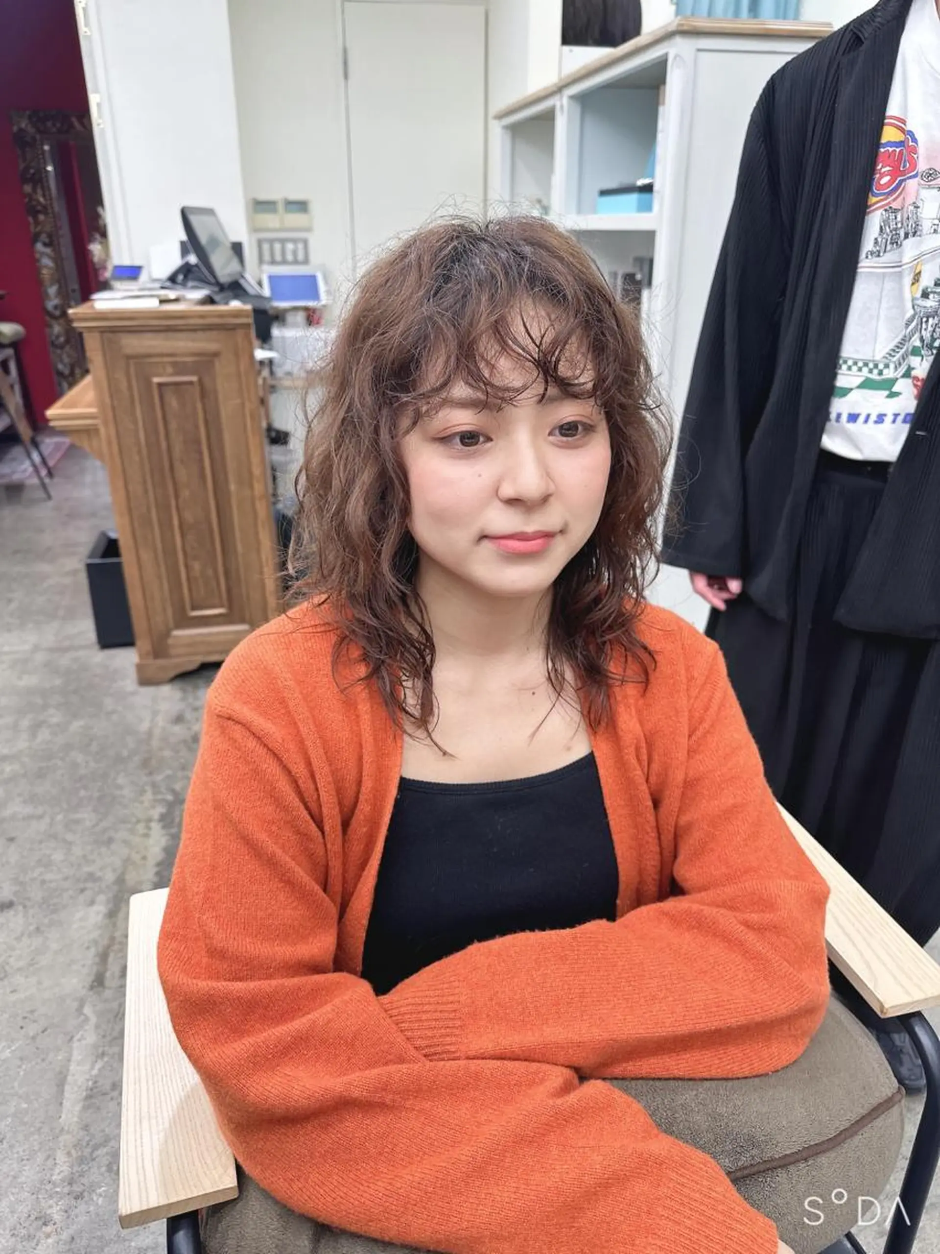 セミロング パーマ カット パーマ ウルフ/レイヤー /パーマ ナユタのヘアスタイル