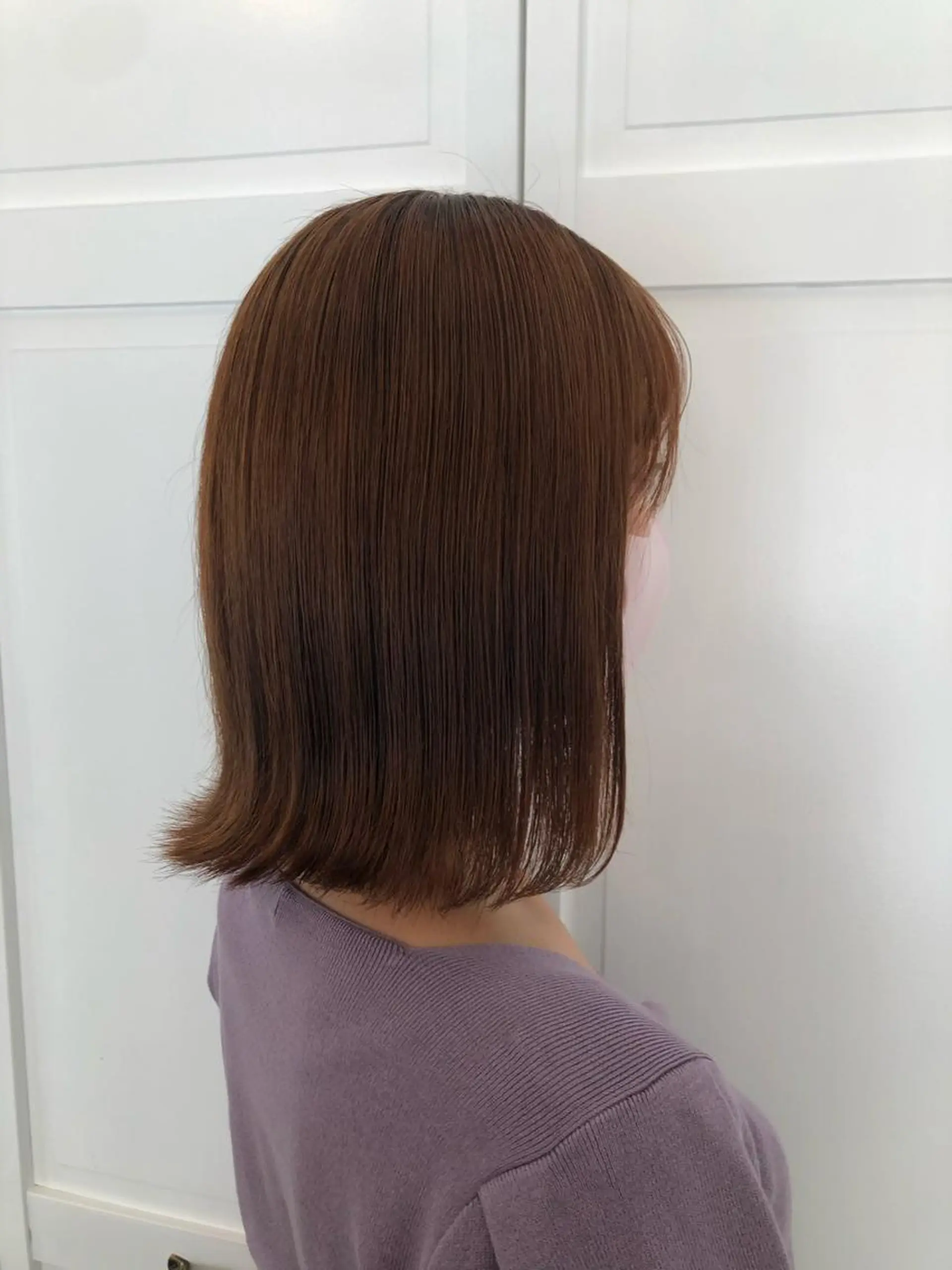 カラー ブリーチカラー🎀 韓国風/寺門美優のヘアスタイル