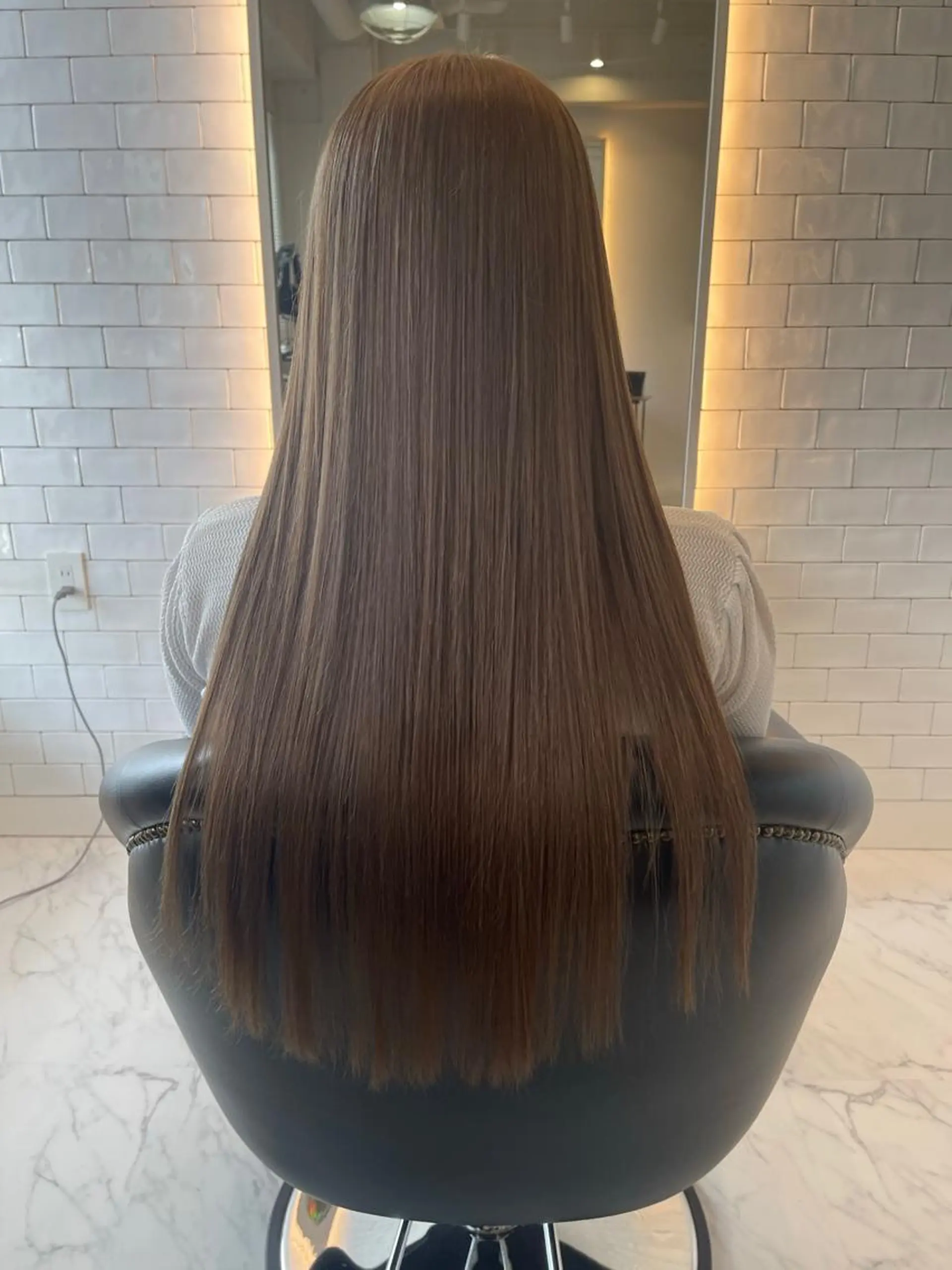 ロング カラー ヘアカラー トリートメント &chaLme   心斎橋所属・emi/髪質改善/ 韓国風/艶カラーのヘアスタイル