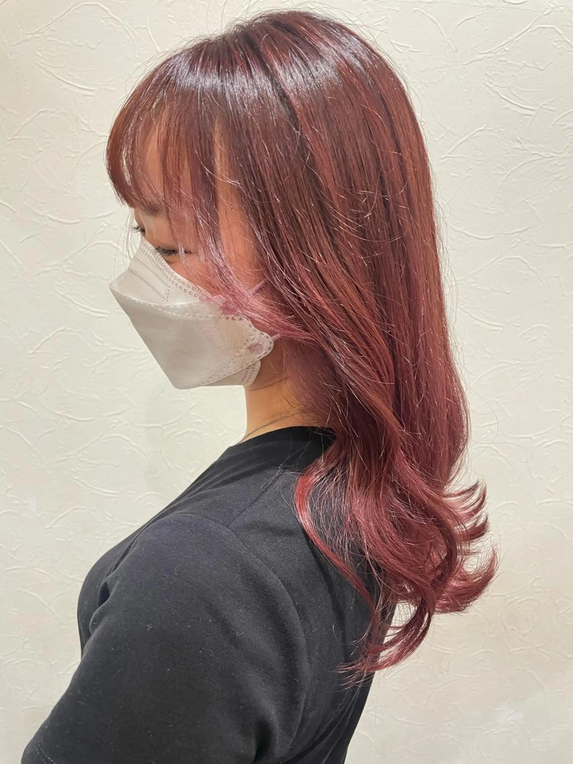 ロング 韓国風ヘア 福川 絢音のヘアスタイル