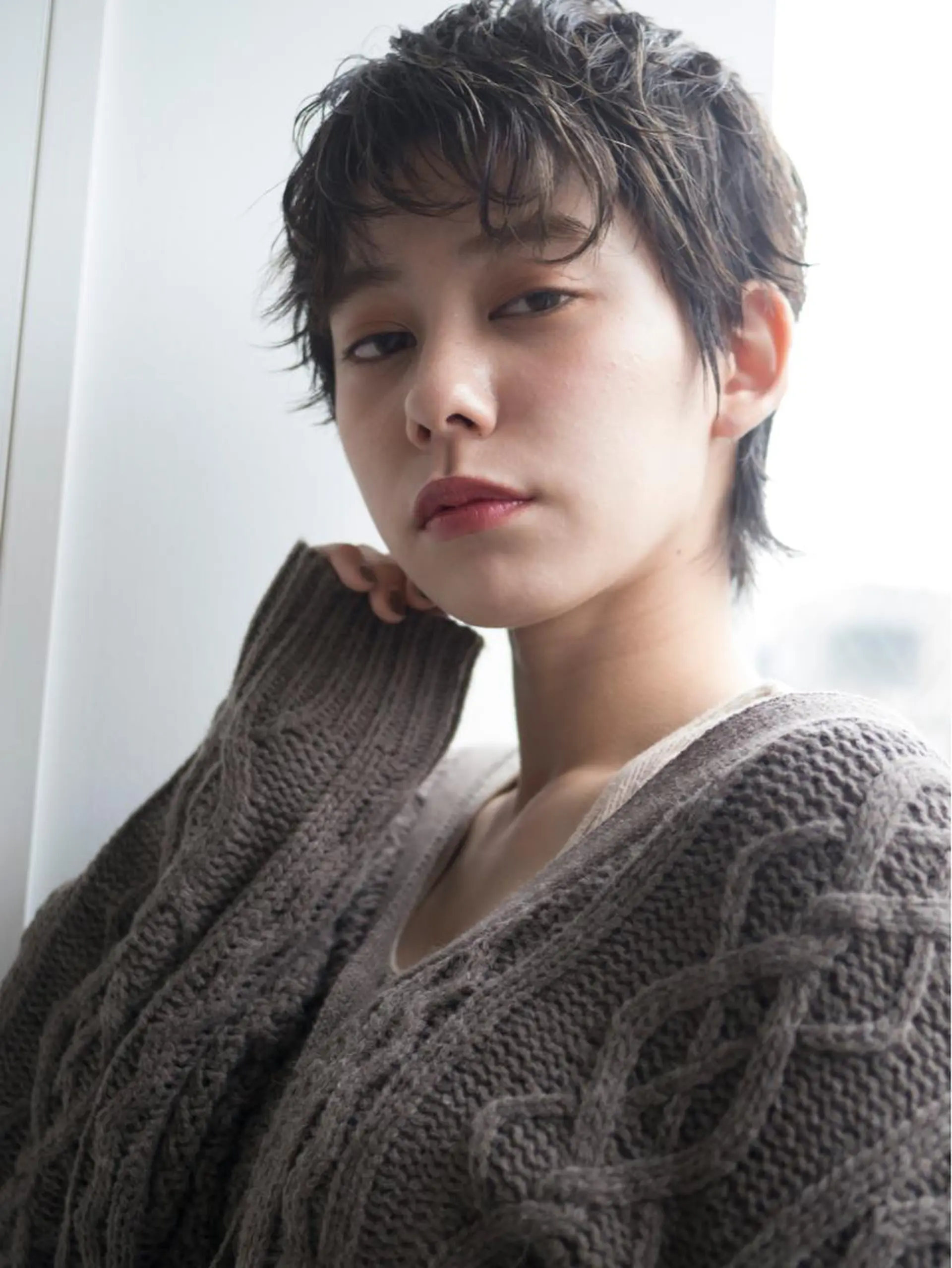 パーマ nuu所属・💜ショート💜 ウルフ、ボブ二色亜美のヘアスタイル