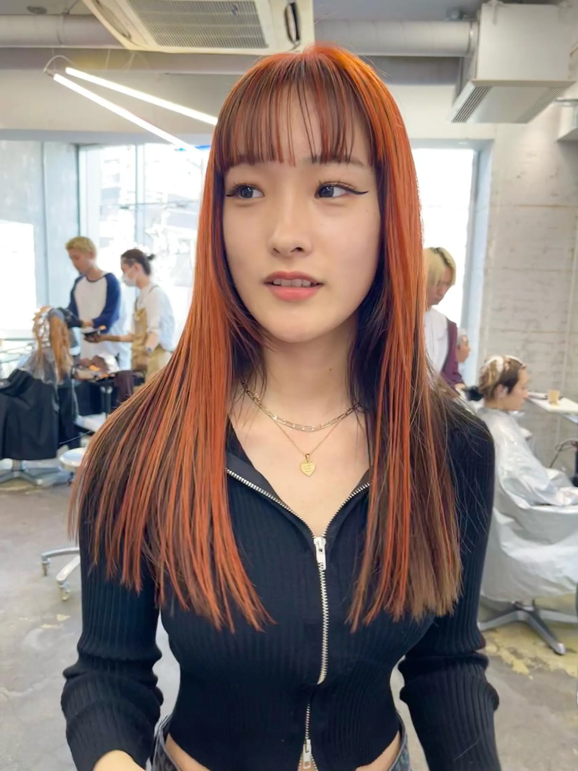 ロング カラー ヘアアレンジ レイヤーカットとハイ トーン/HIROKIのヘアスタイル