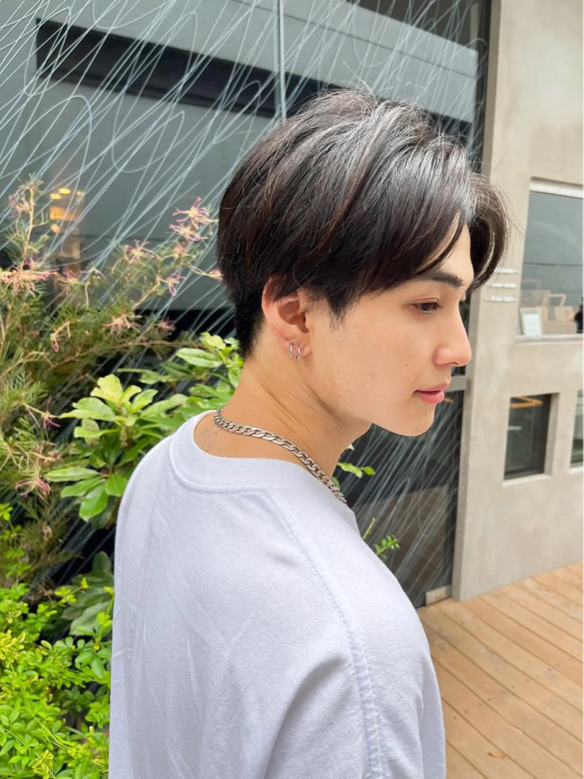 メンズ センターパート カット MINX青山店所属・川渕 恭兵のヘアスタイル