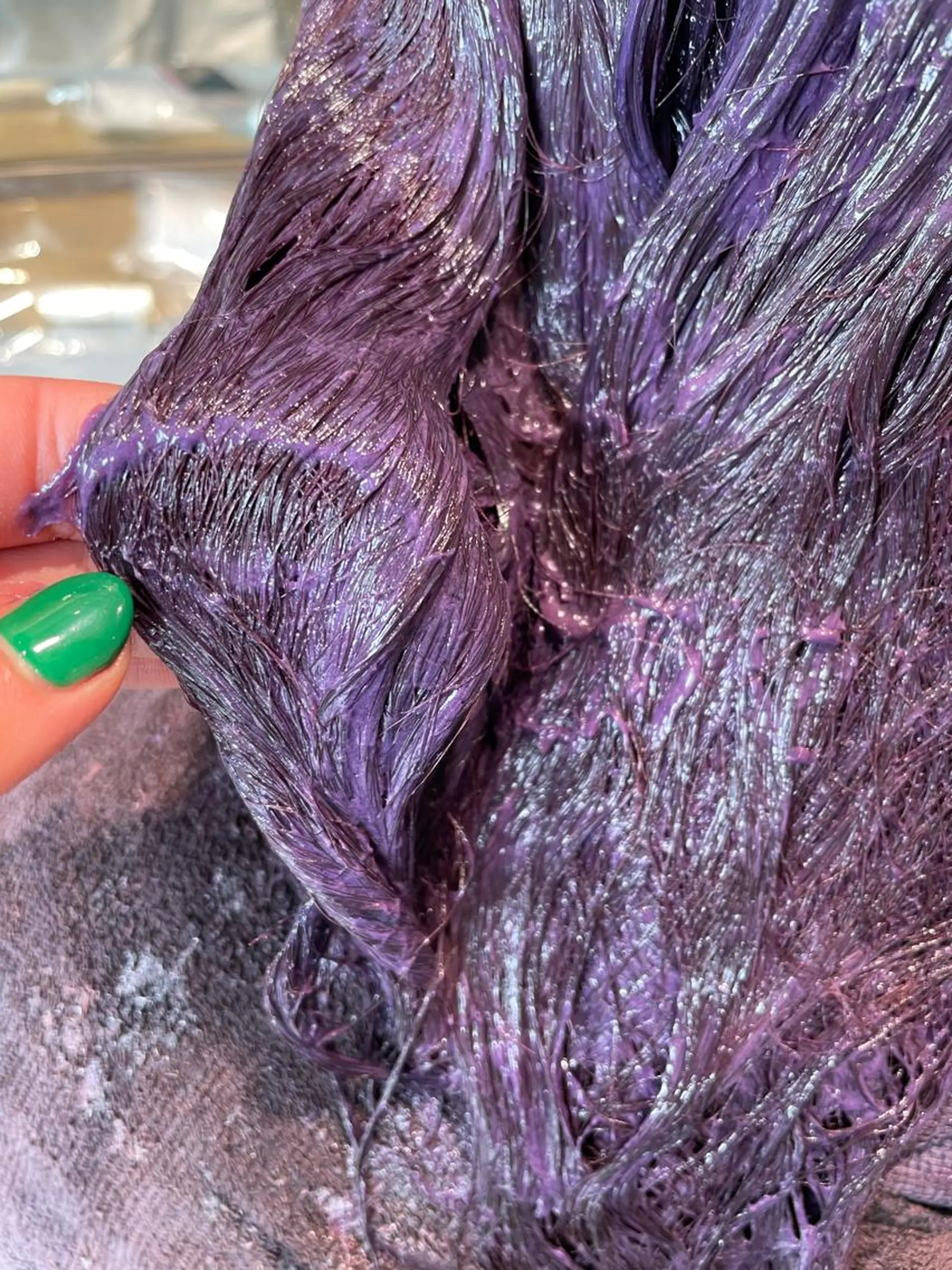 ロング カラー ヘアアレンジ ラベンダーカラー 【柔らか透明感✨/ 似合せ前髪】大石葉月のヘアスタイル