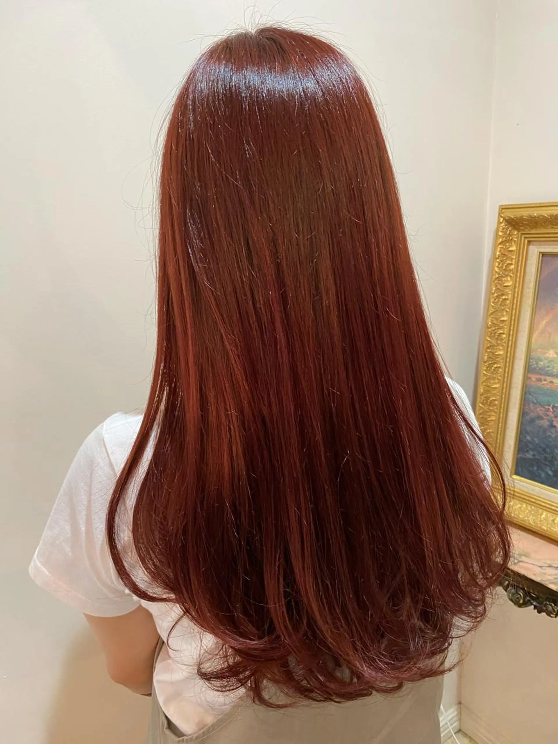 ロング カラー 三好 美里のヘアスタイル